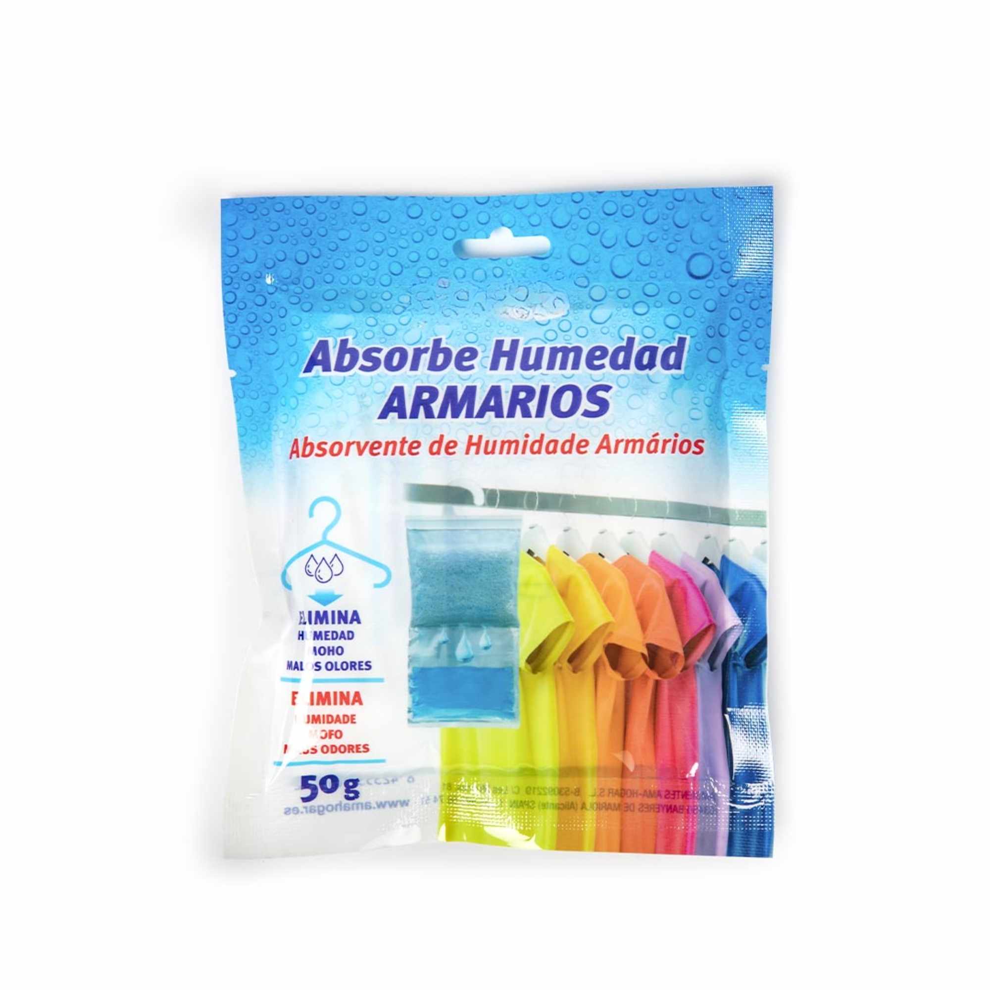Deshumidificador Absorbe humedad Colgante Para Armarios 100 gr
