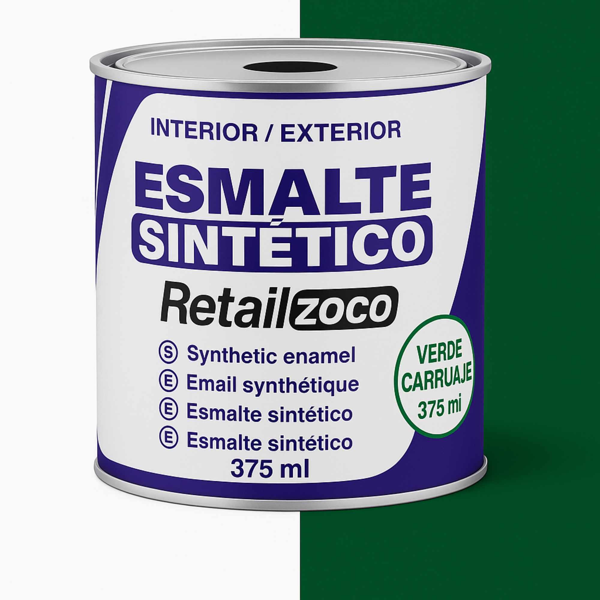 Esmalte sintético Verde Carruaje 375 ml - imagen 1