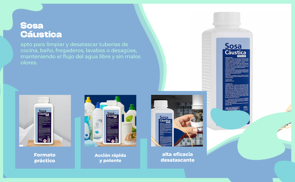 Banner - Sosa Cáustica Perlas 1 Kg 75%