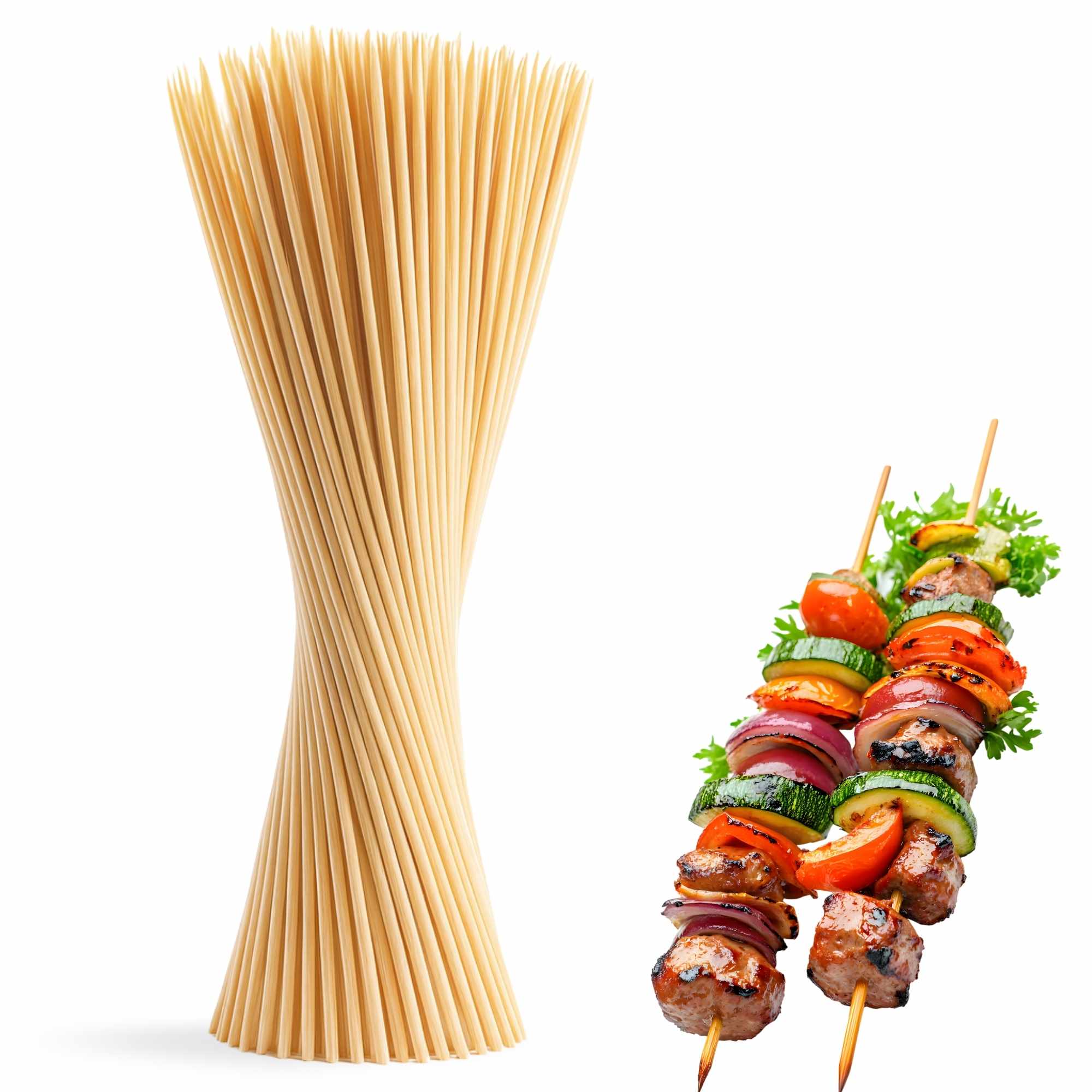 Pinchos de Madera 20 cm pack 45 unidades