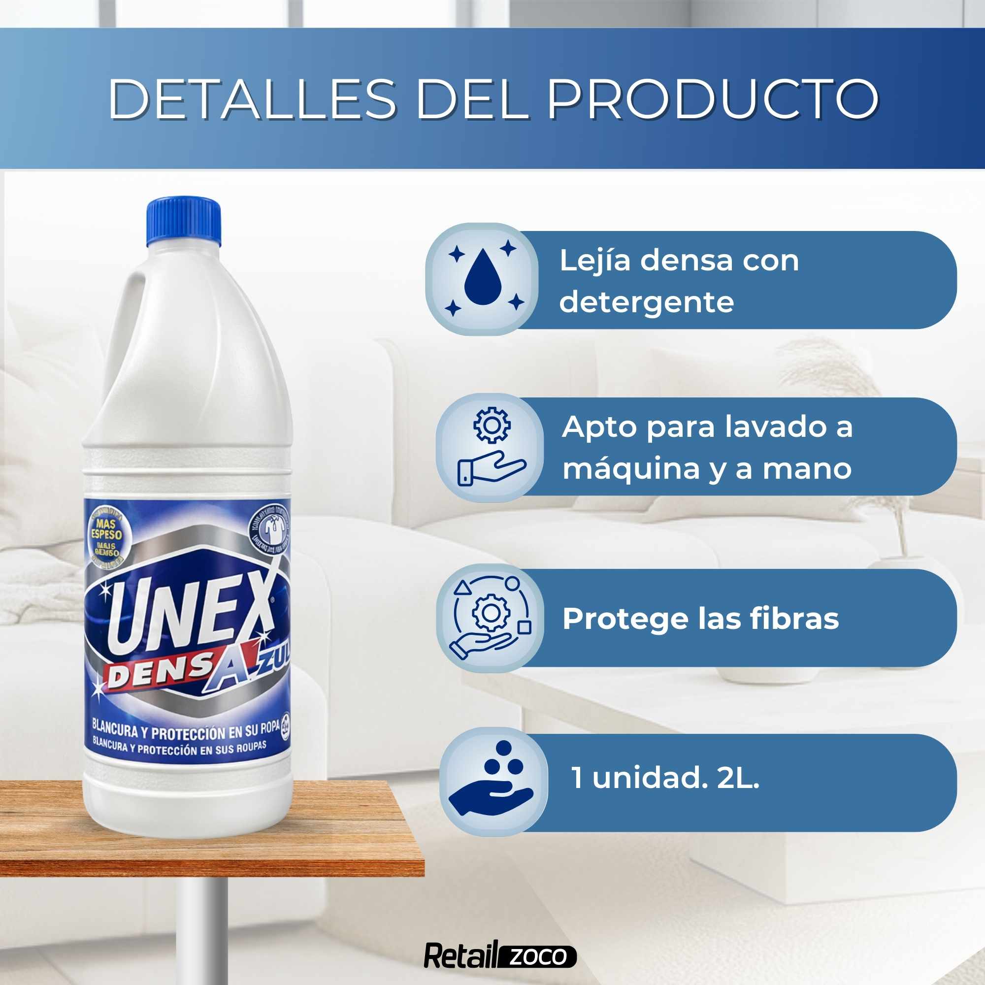 Lejia Densa Azul 2 Litros - imagen 3