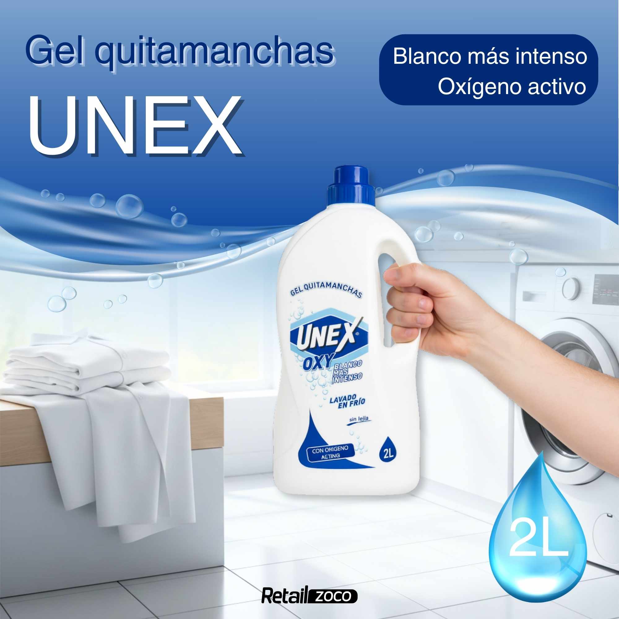 Activador Lavado Ropa Blanca 2 Litros - imagen 2