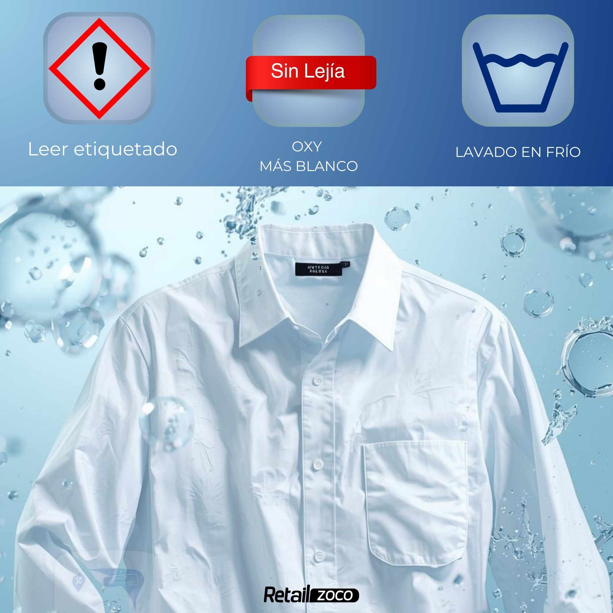 Activador Lavado Ropa Blanca 2 Litros - imagen 4