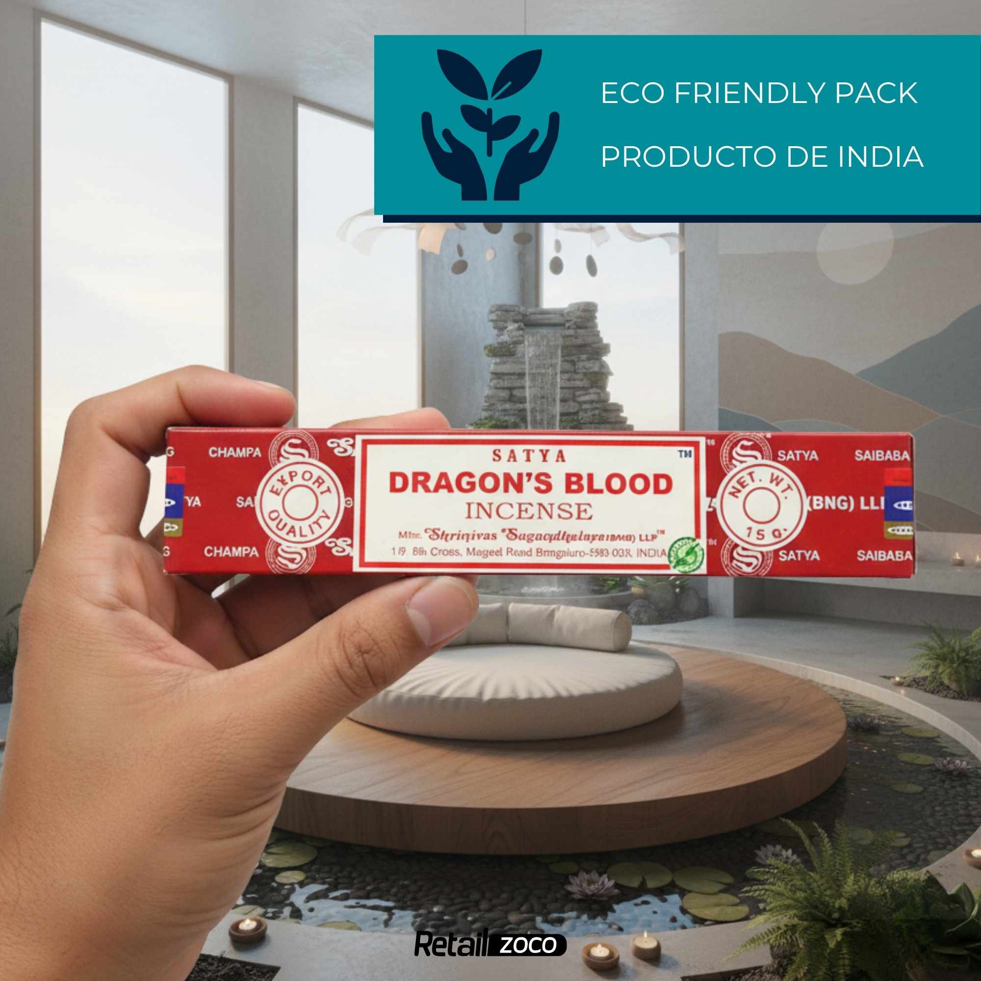 Incienso Nag Champa Dragon Blood Varillas 15 gr - imagen 6