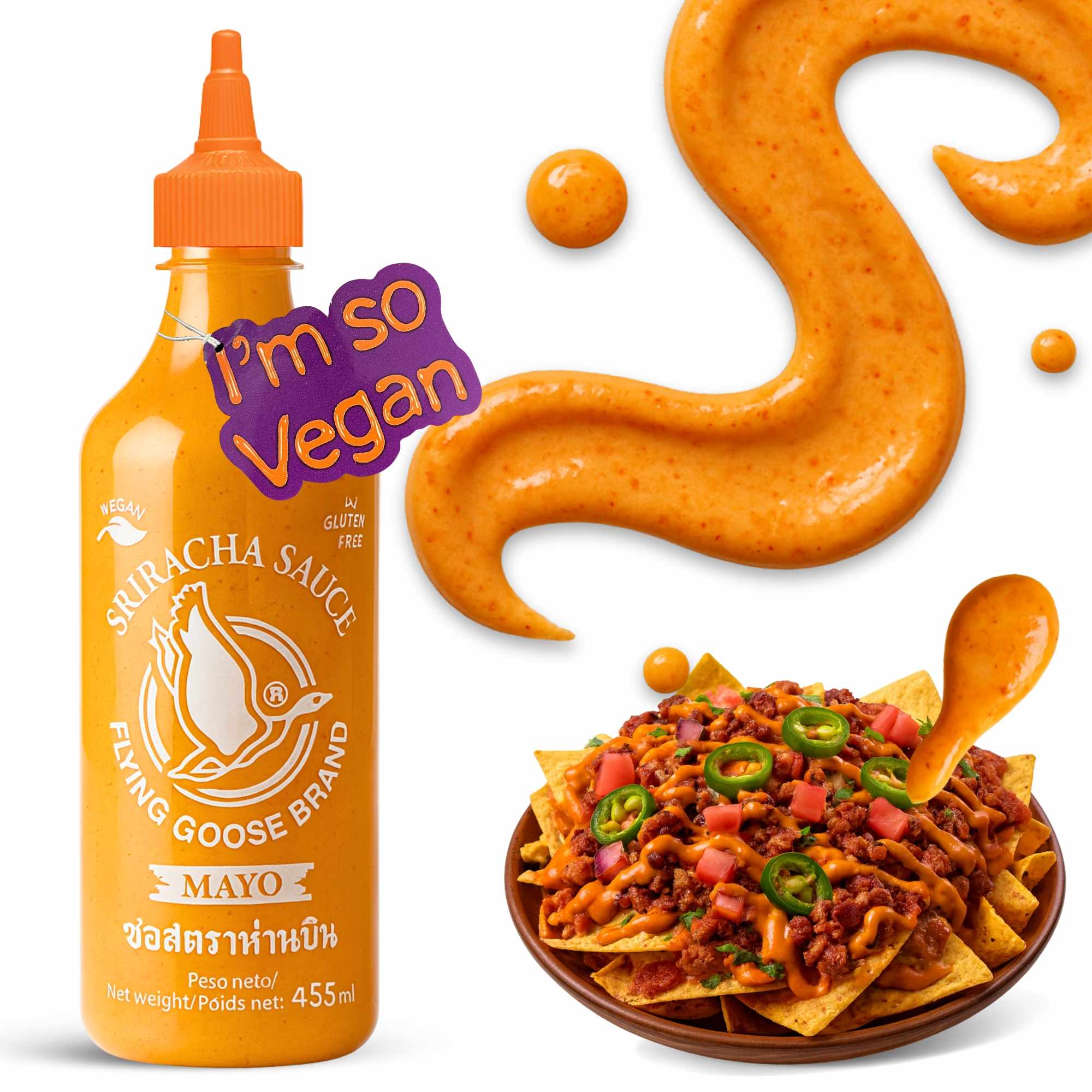 Salsa Sriracha Mayo Flying Goose 455 ml - imagen 1