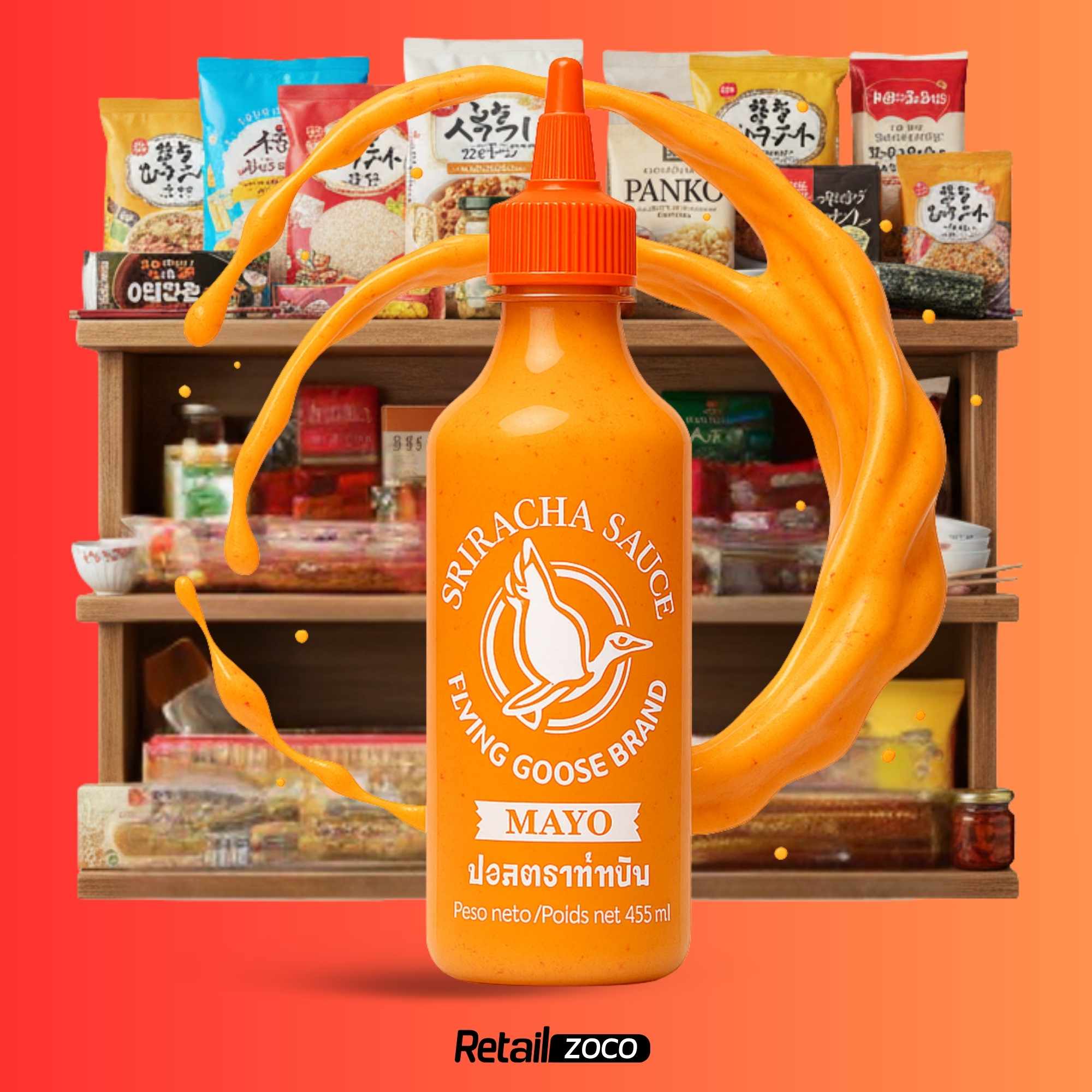Salsa Sriracha Mayo Flying Goose 455 ml - imagen 6