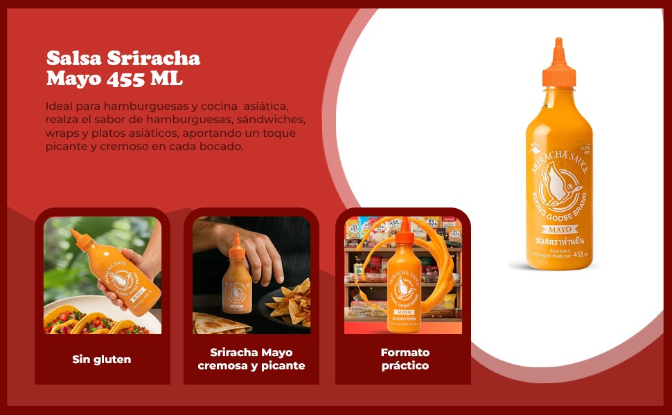 Banner - Salsa Sriracha Mayo Flying Goose 455 ml
