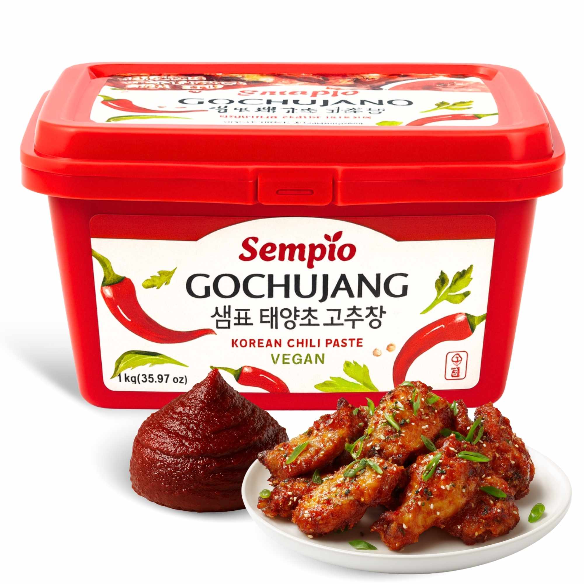 Pasta de chile Gochujang Coreana Vegana 1000 g