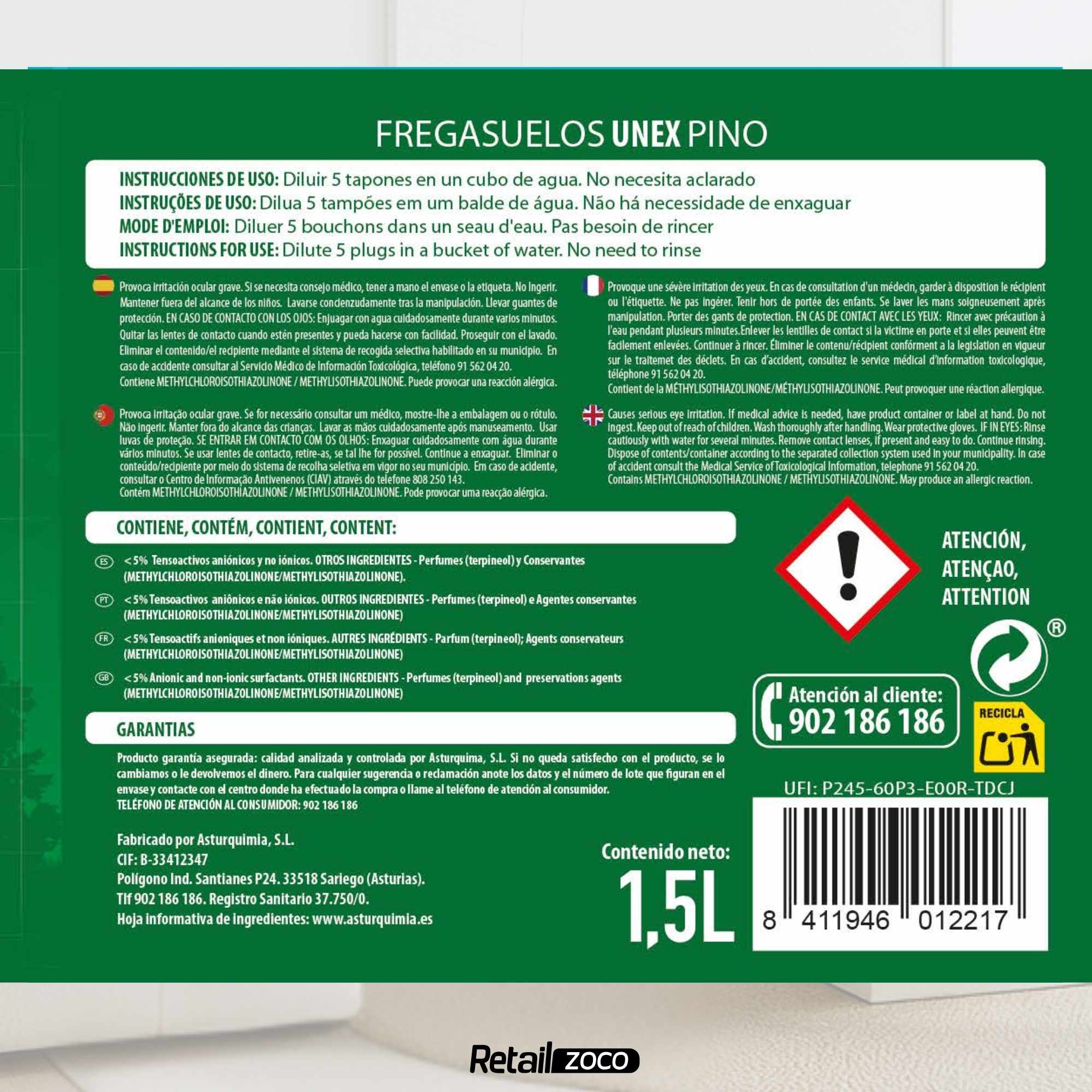 Friegasuelos Pino 1.5 Litros - imagen 4