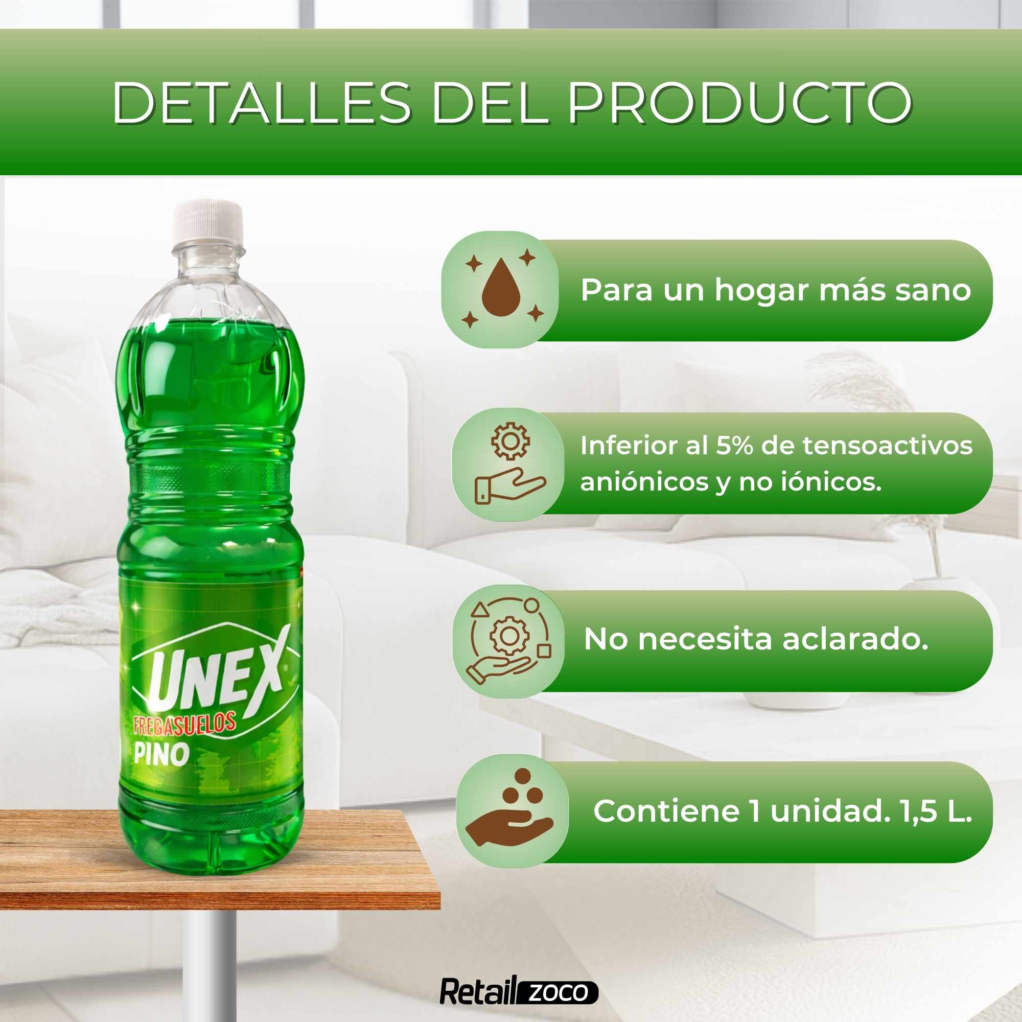 Friegasuelos Pino 1.5 Litros - imagen 3