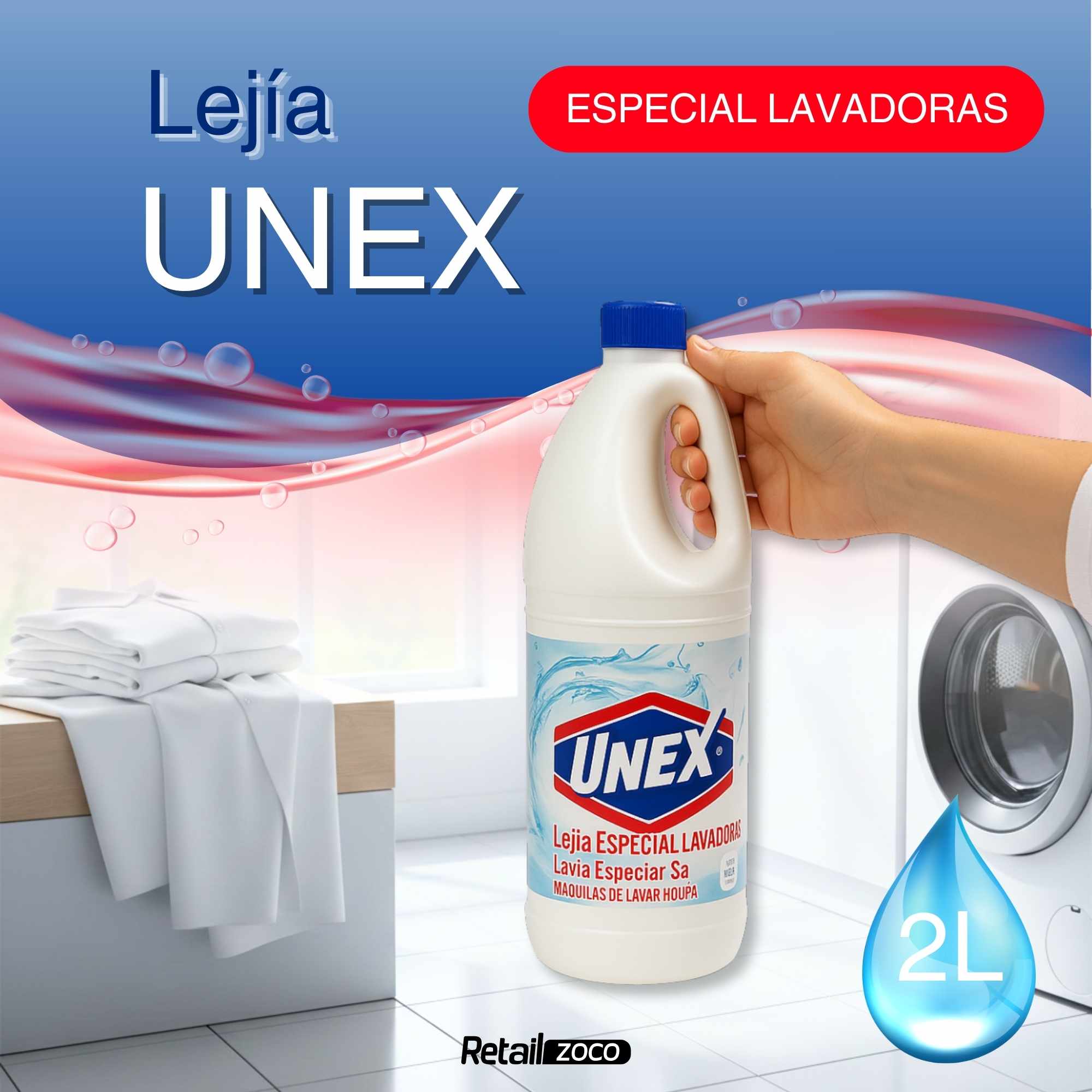Lejia Ropa Blanca lavadora 2 Litros - imagen 2