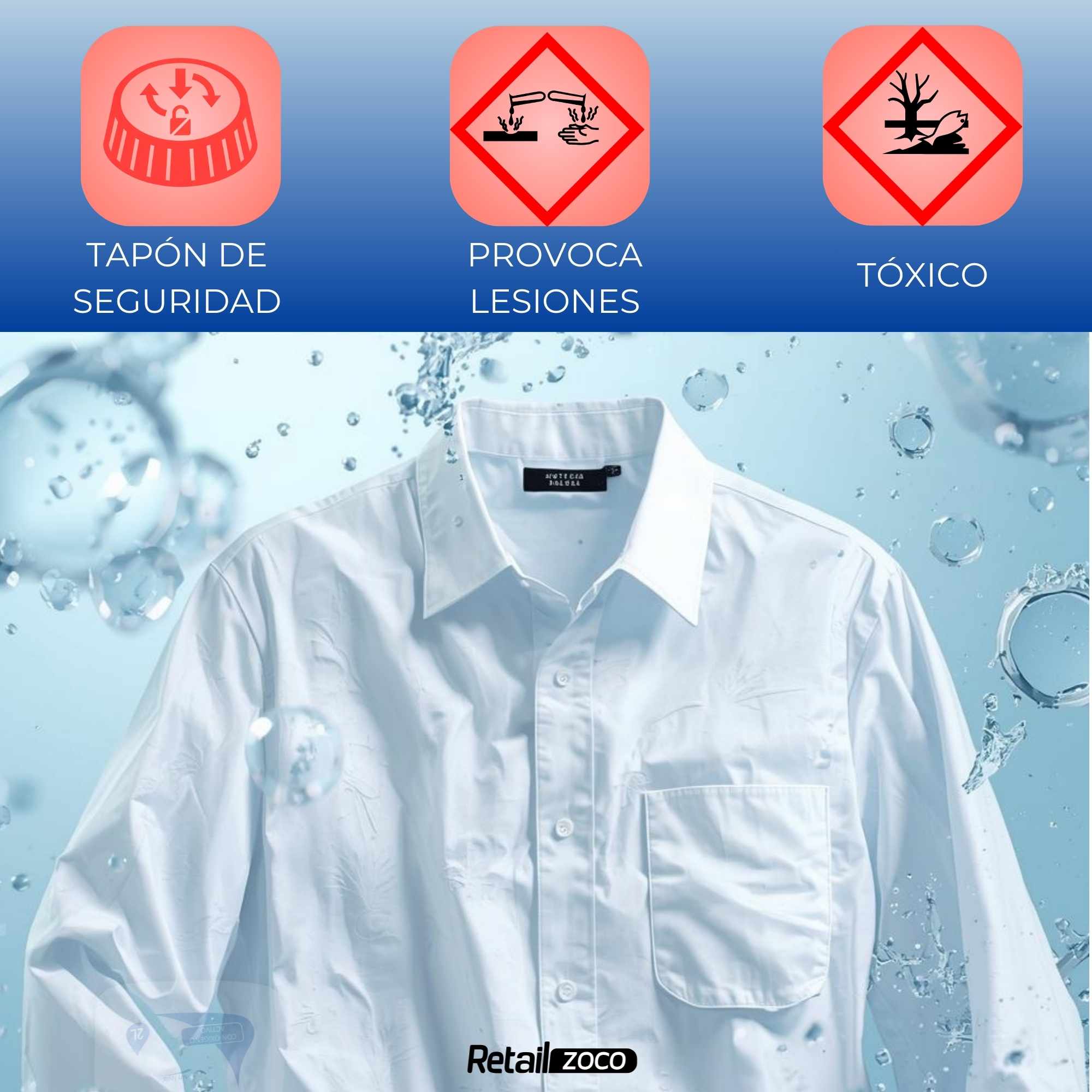 Lejia Ropa Blanca lavadora 2 Litros - imagen 4