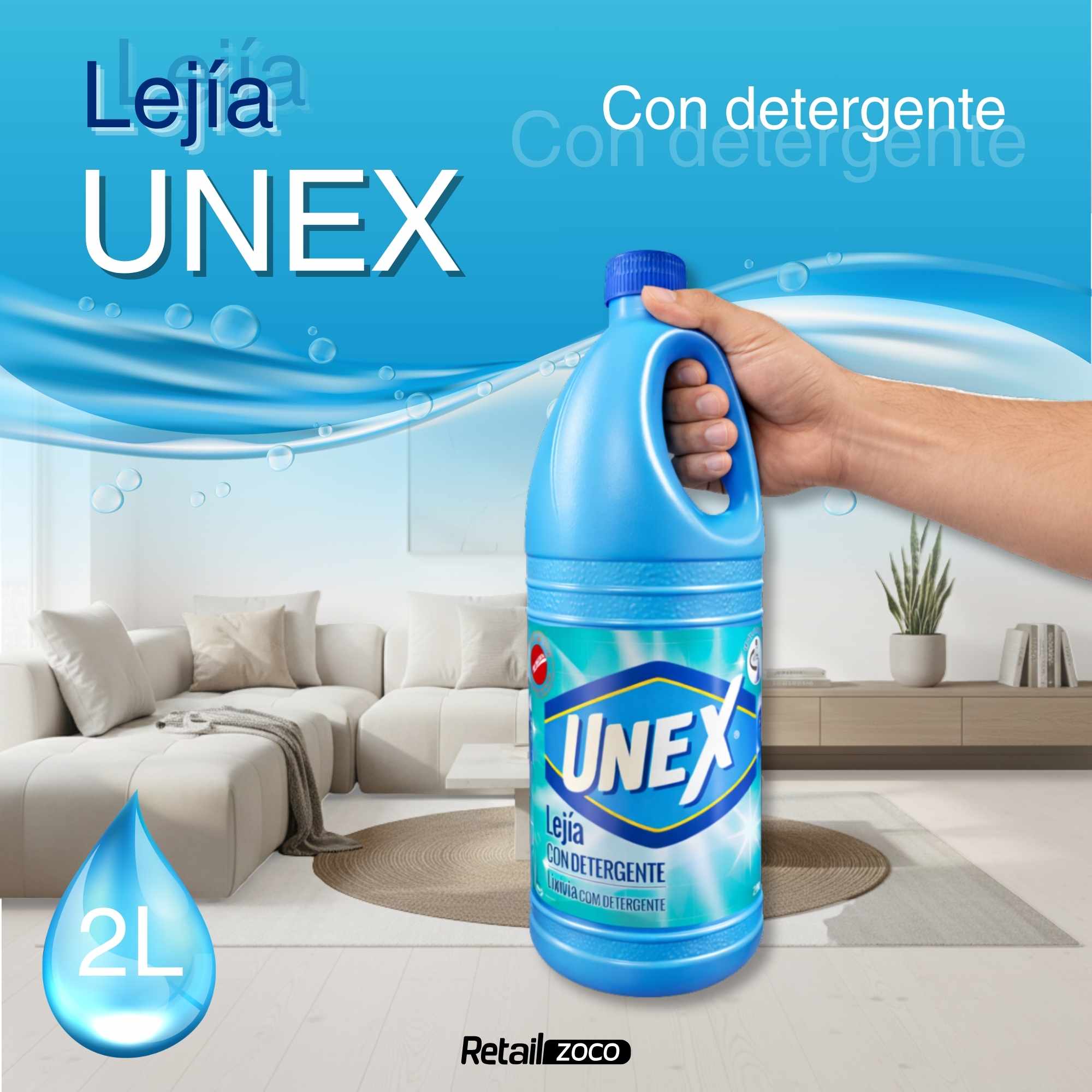 Lejia con detergente 2 Litros - imagen 2