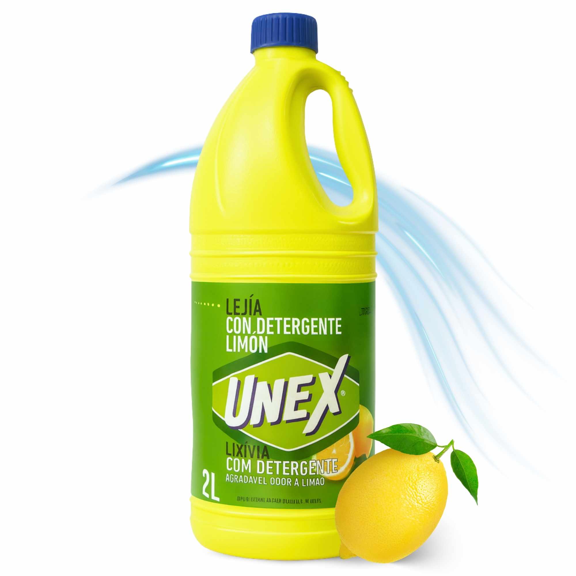 Lejia con detergente Limón 2 Litros