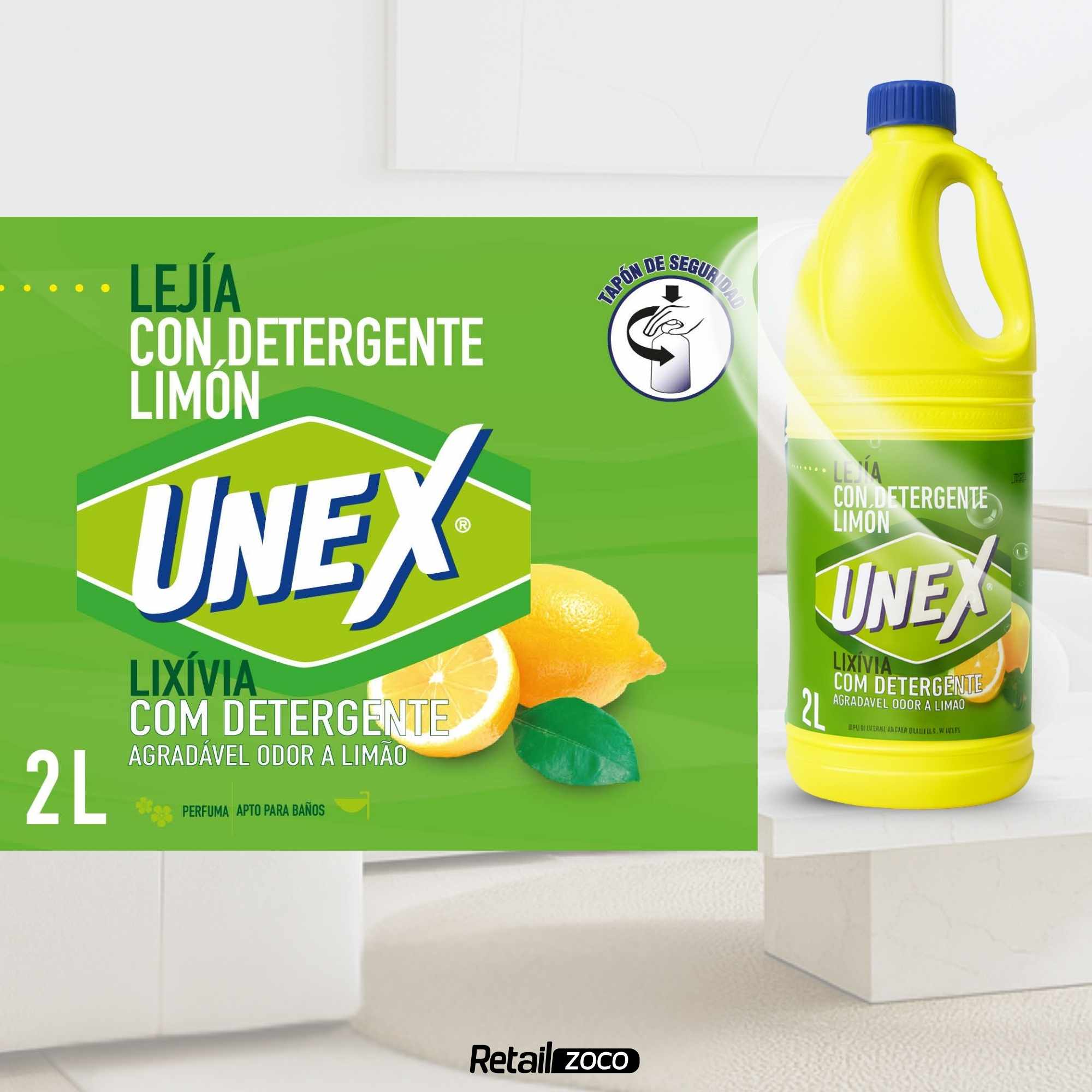 Lejia con detergente Limón 2 Litros - imagen 5