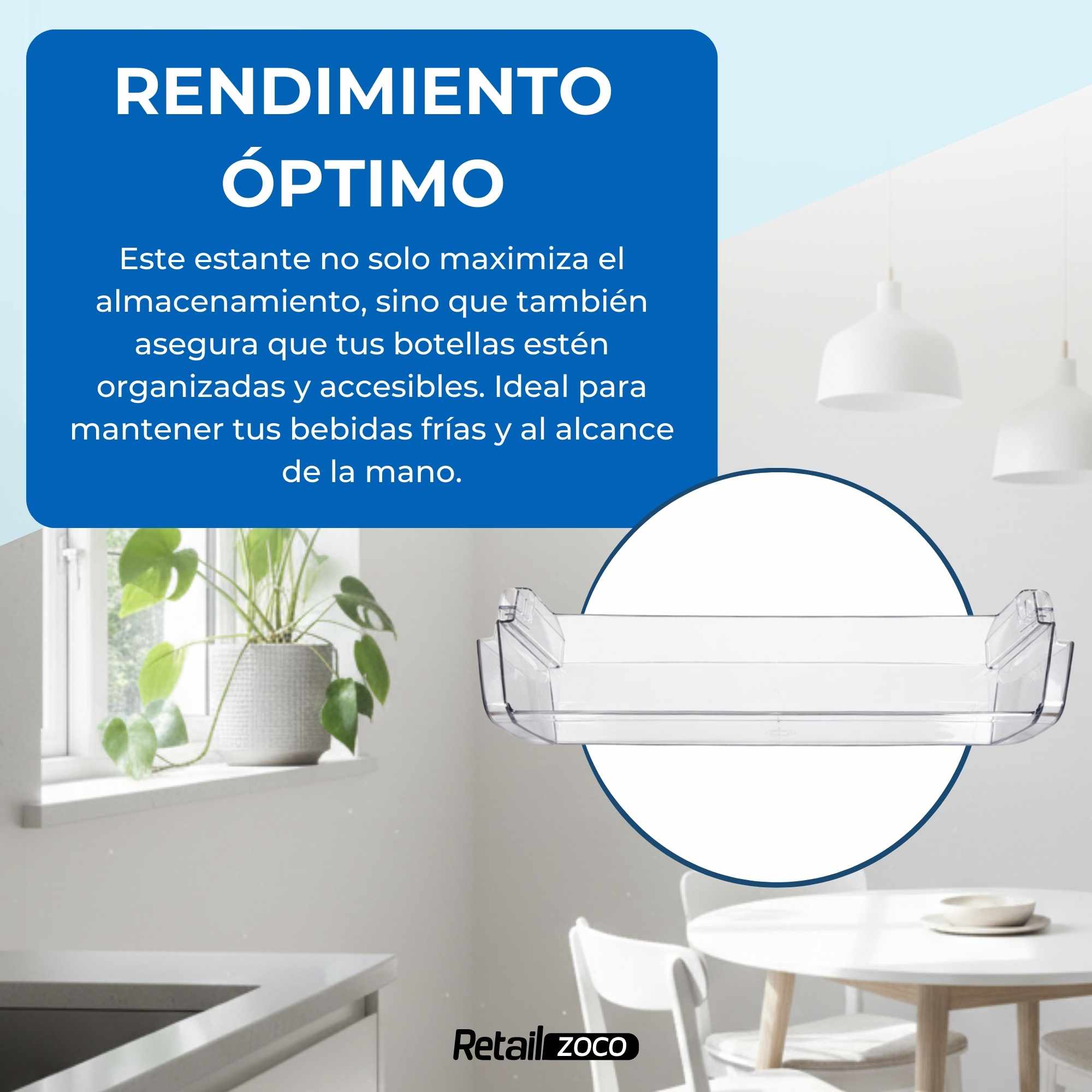 Estante Botellero Frigorífico compatible con Balay código original 11021186 00707403 - imagen 4