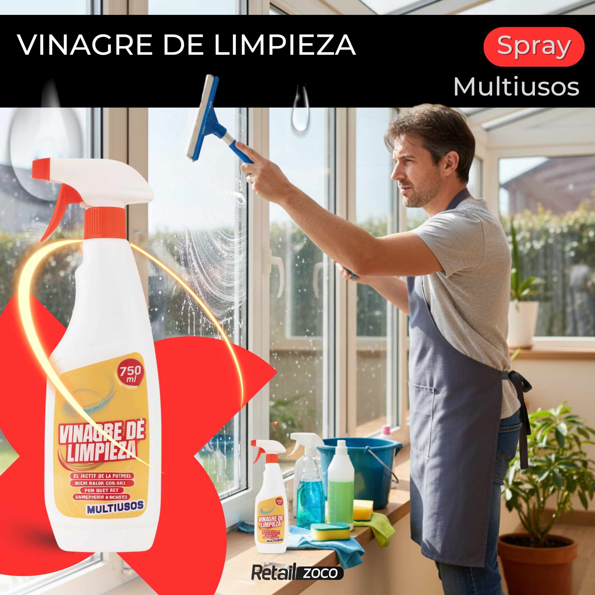 Vinagre de limpieza spray 750 ml - imagen 2