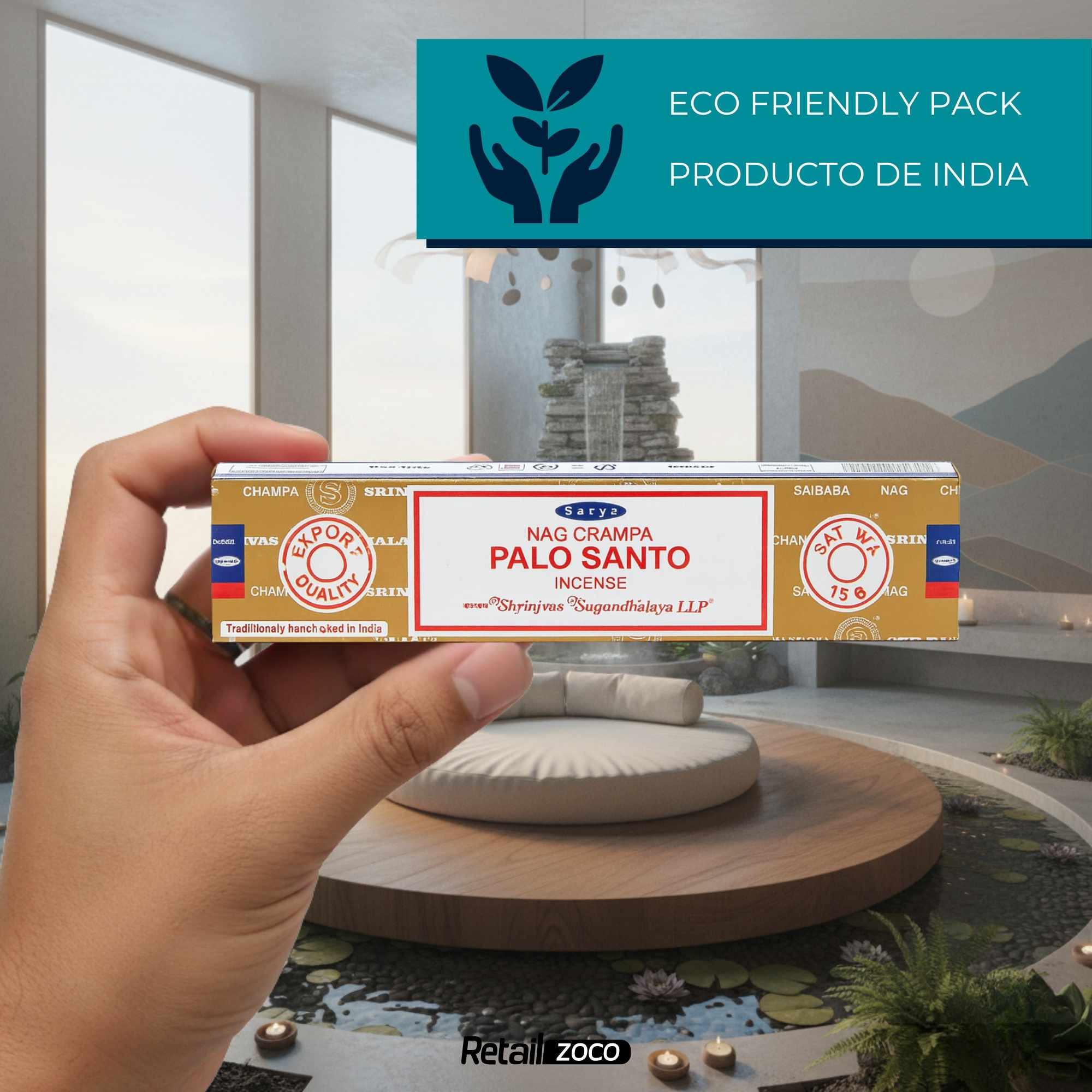 Incienso Nag Champa Palo Santo Varillas 15 gr - imagen 6
