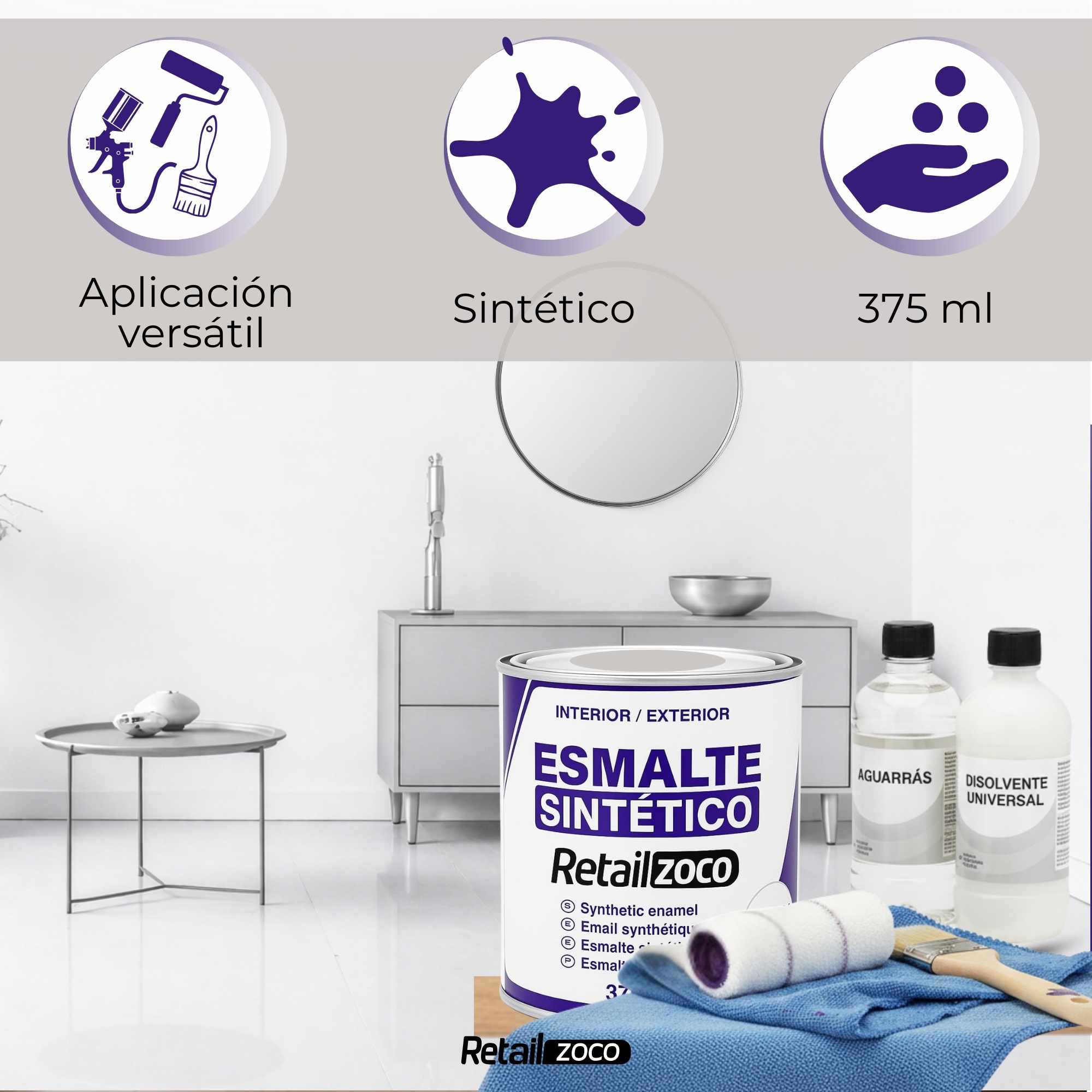 Esmalte sintetico Aluminio 375 ml - imagen 5