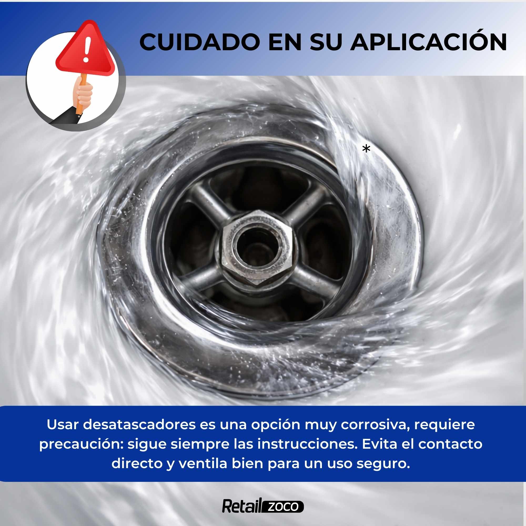 Desatascador de tuberías Liquido 1 Litro - imagen 4