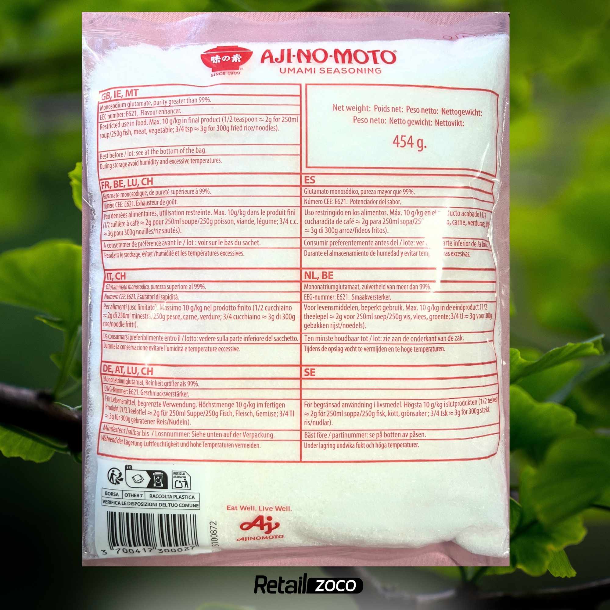 Aji No Moto Umami seasoning Glutamato 454 gr - imagen 4