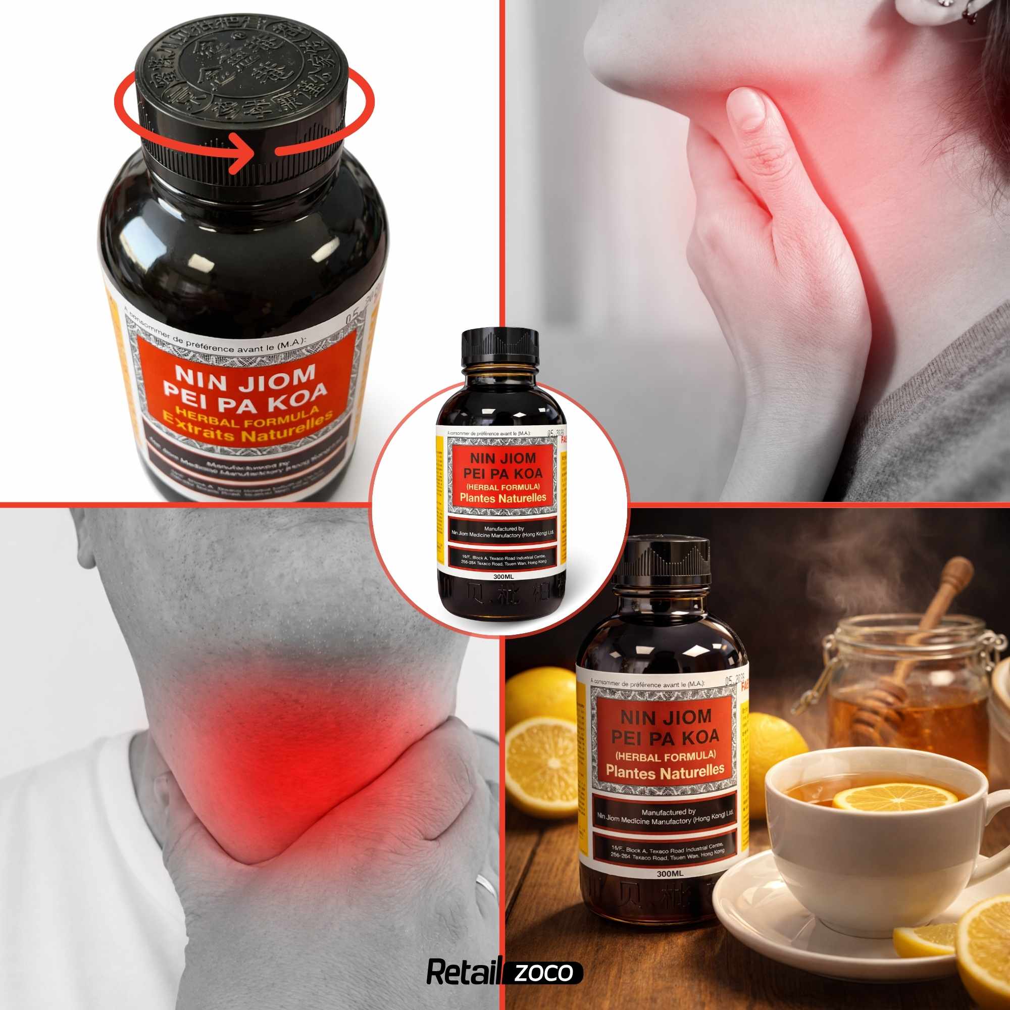 Nin Jiom Pei Pa Koa Jarabe de Hierbas 300 ml - imagen 4