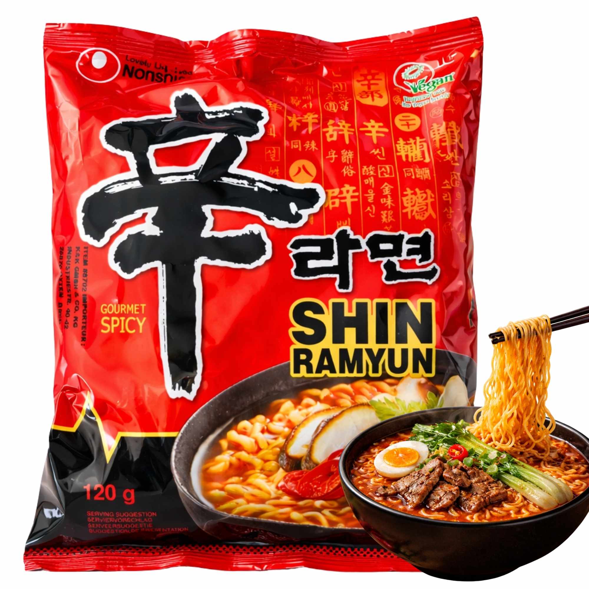 Nong Shim Shin Ramen Noodle Picante 120 gr