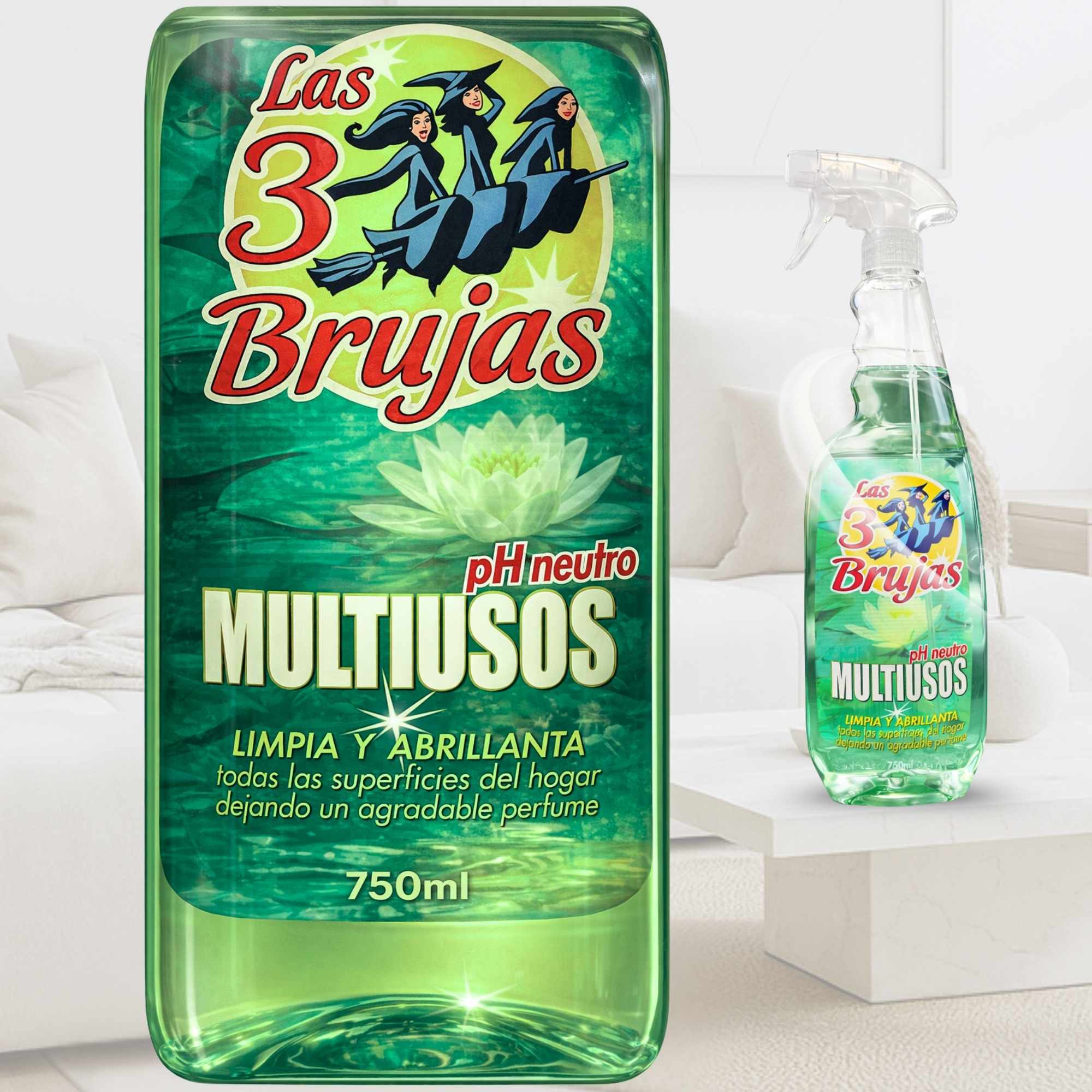 Limpiador Multiusos pH Neutro Pulverizador Las 3 Brujas 750 ml - imagen 5
