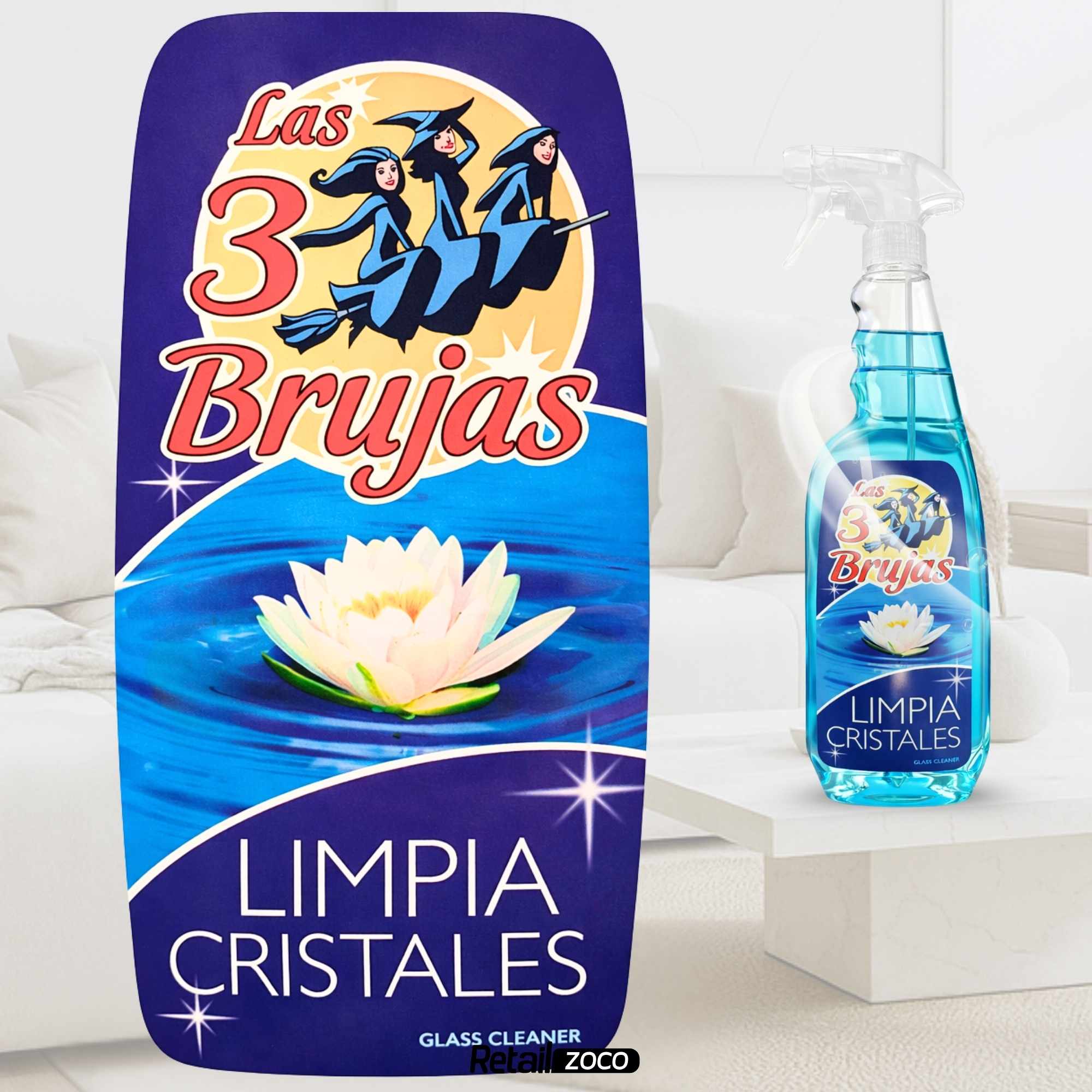Limpiador de Cristales Pulverizador Las 3 Brujas 750 ml - imagen 5
