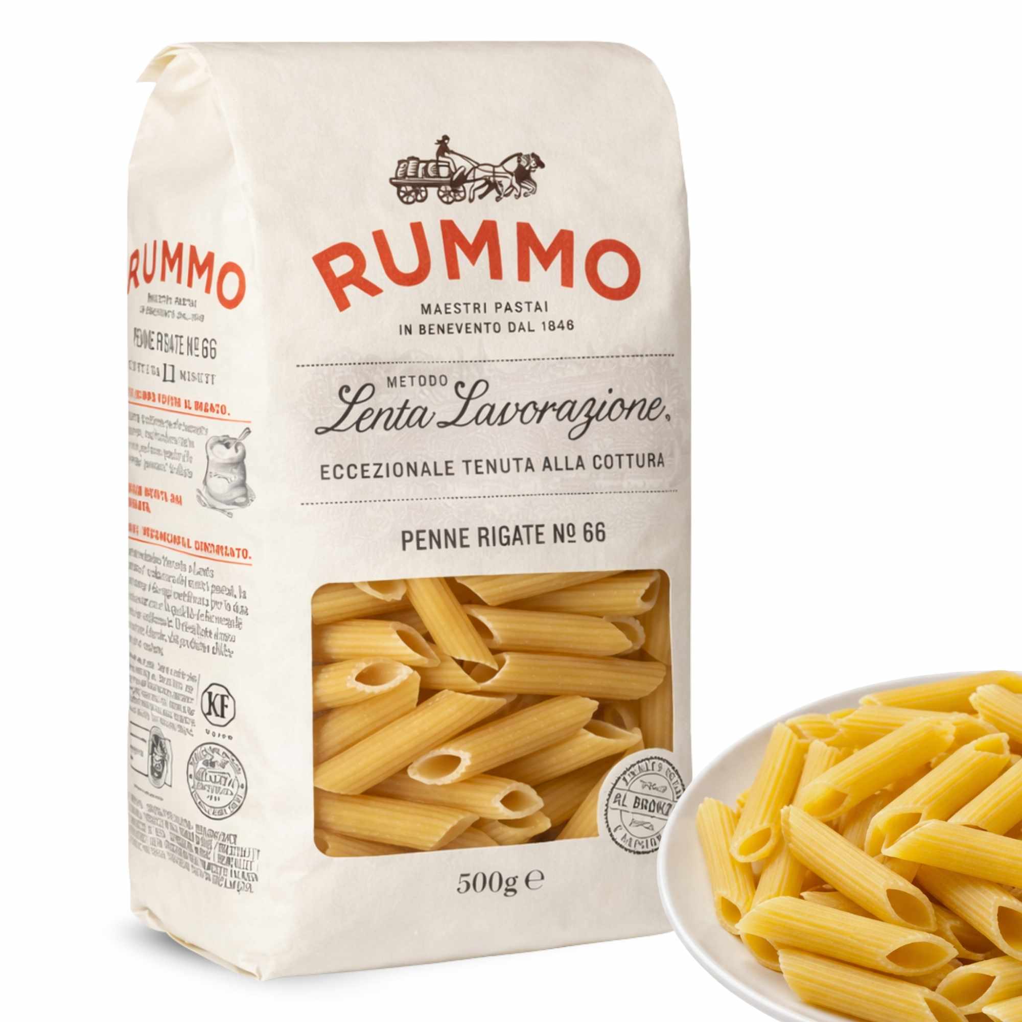 Pasta Rummo Penne Rigate Nº66 500g