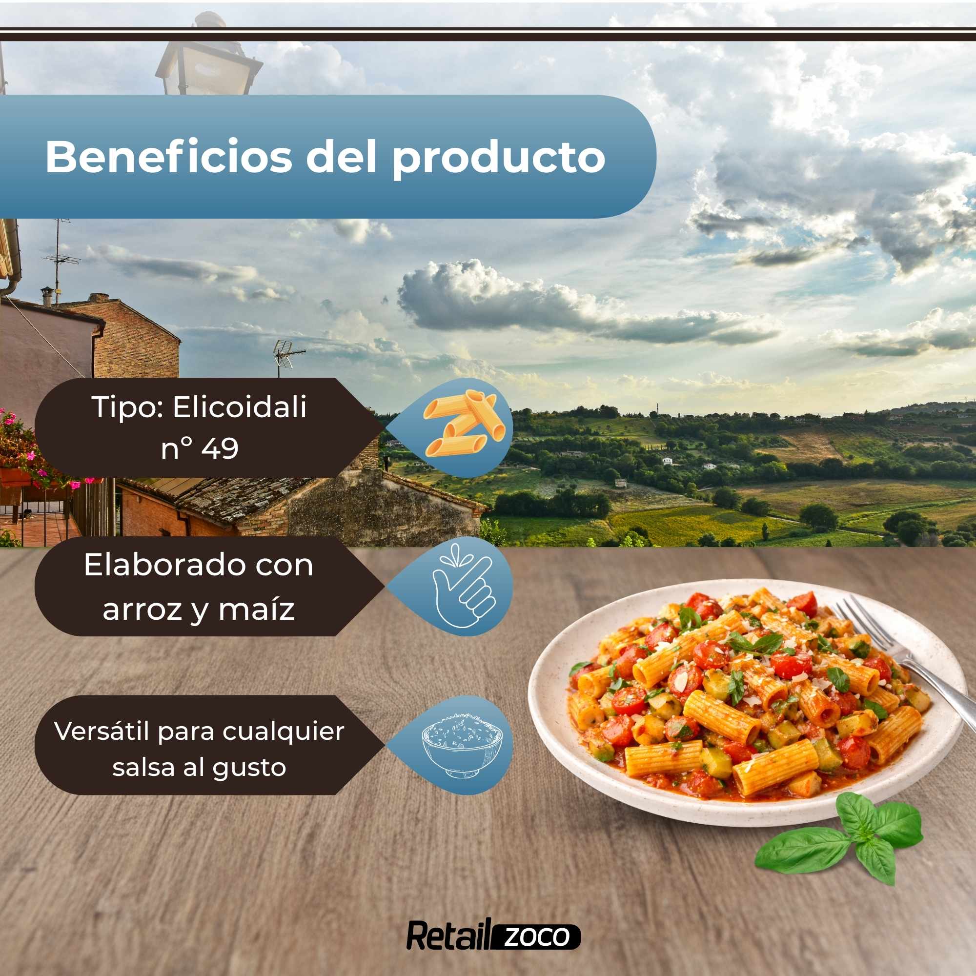 Pasta Rummo Elicoidali SIN Gluten nº 49 de 400g - imagen 3