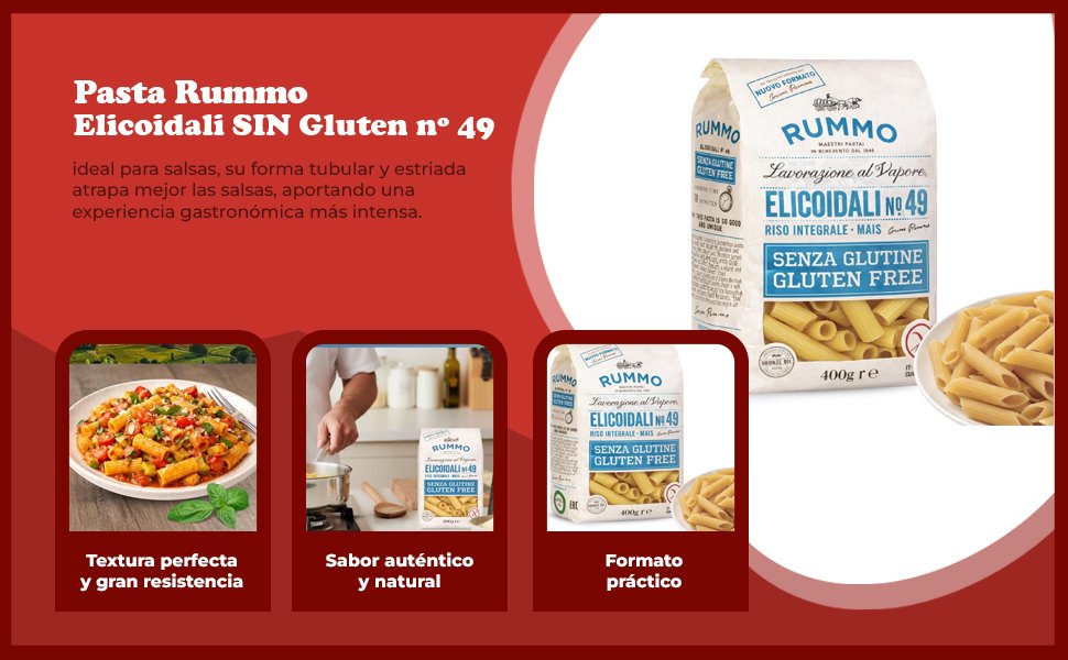 Banner - Pasta Rummo Elicoidali SIN Gluten nº 49 de 400g