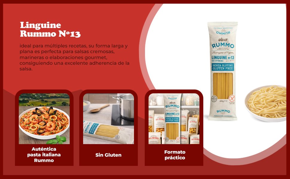 Banner - Linguine Rummo Nº13 SIN Gluten de 400g