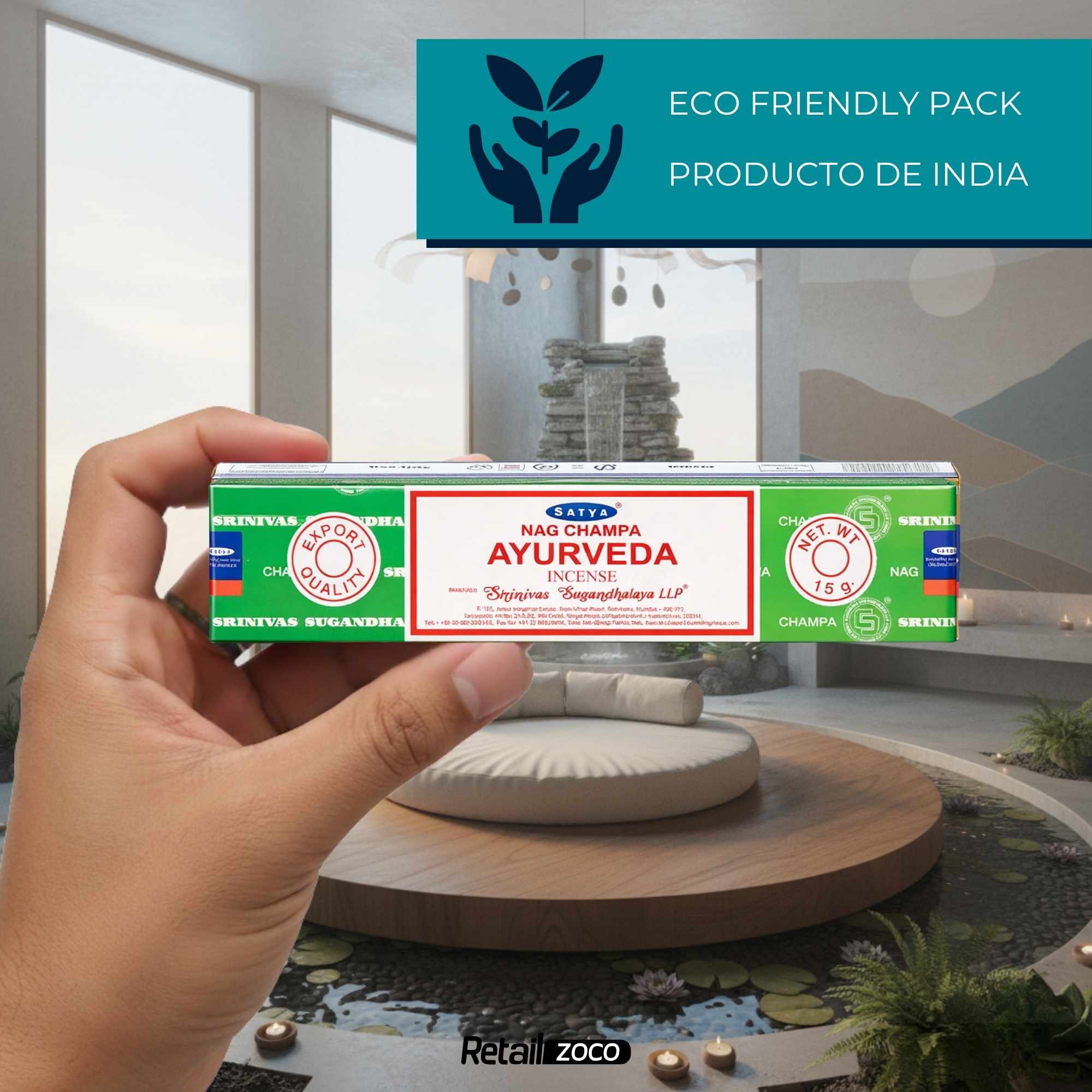 Incienso Nag Champa Spicy Patchouli Varillas 15 gr - imagen 6