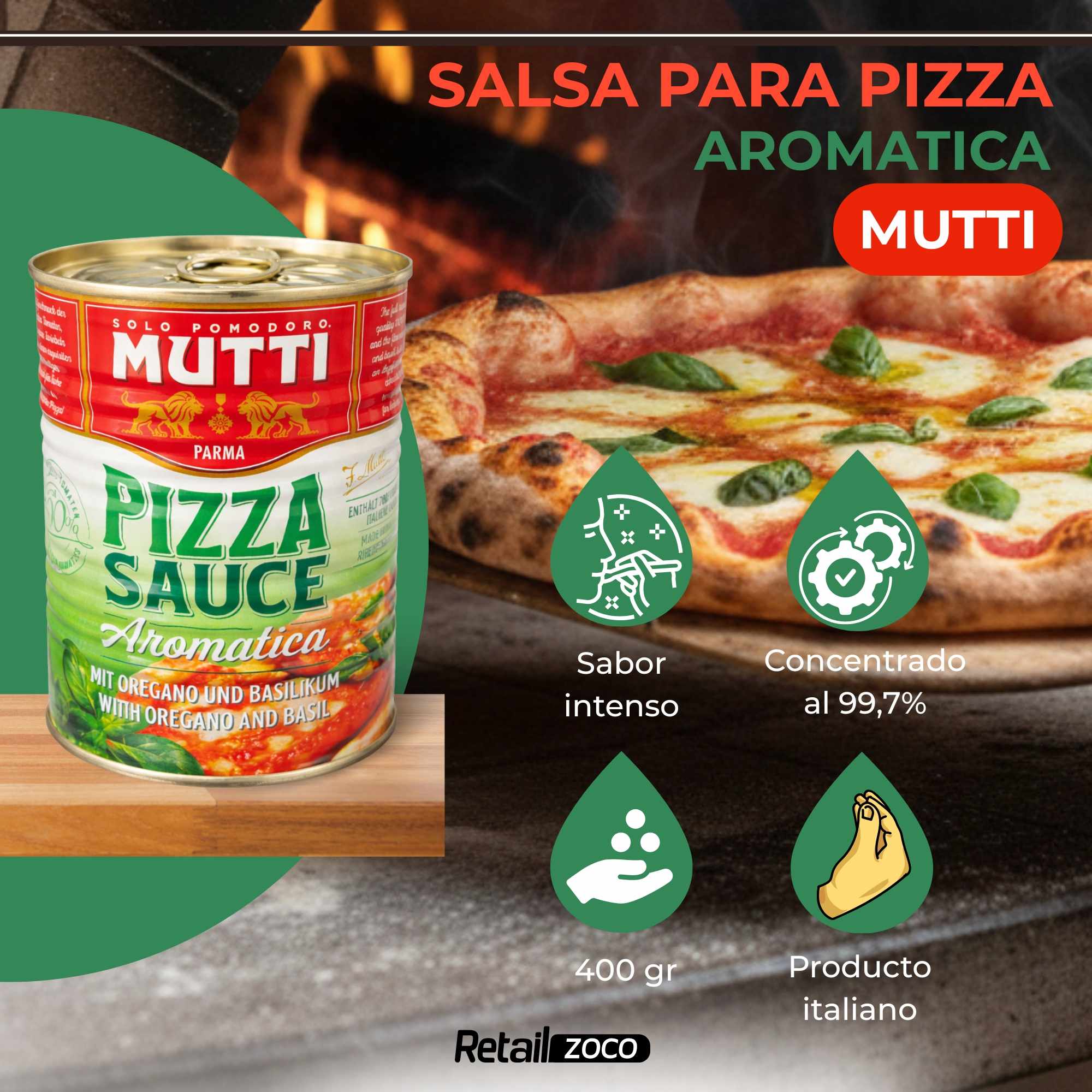 Salsa para Pizza Aromática 400g - imagen 2