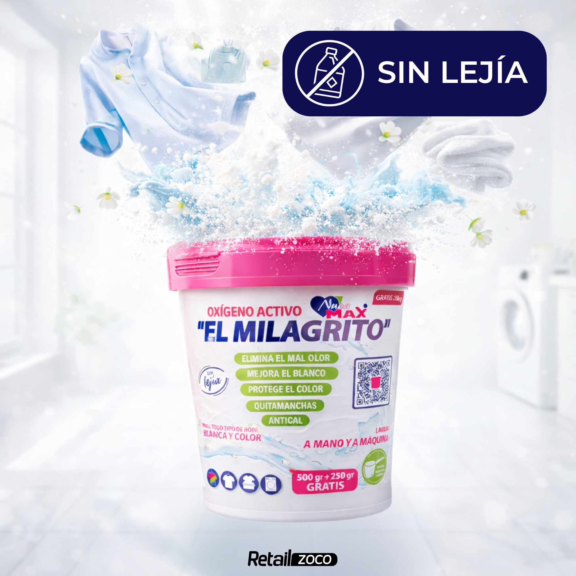 Oxígeno Activo en polvo El Milagrito 750 gr - imagen 5