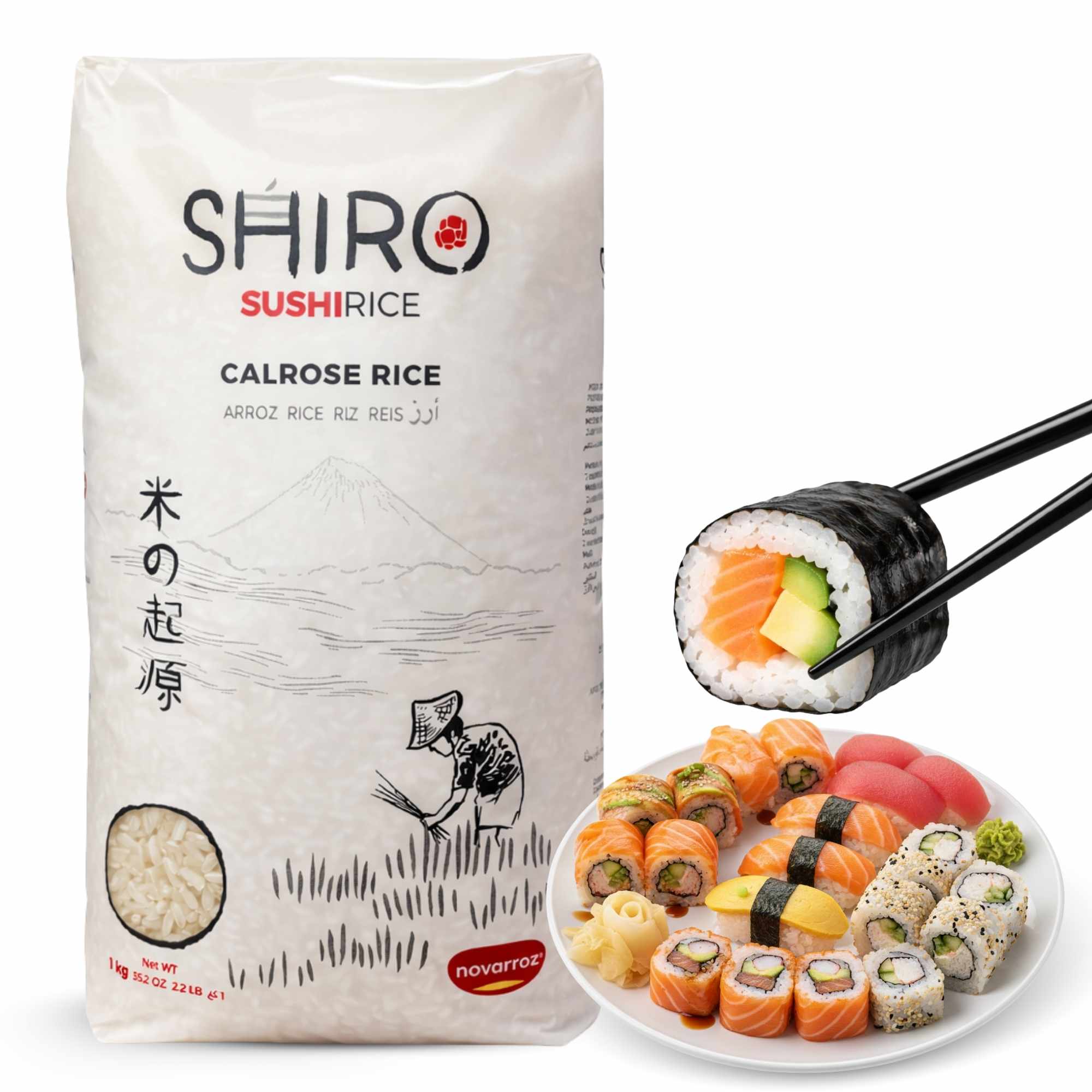 Arroz Sushi Shiro Premium 1 Kg