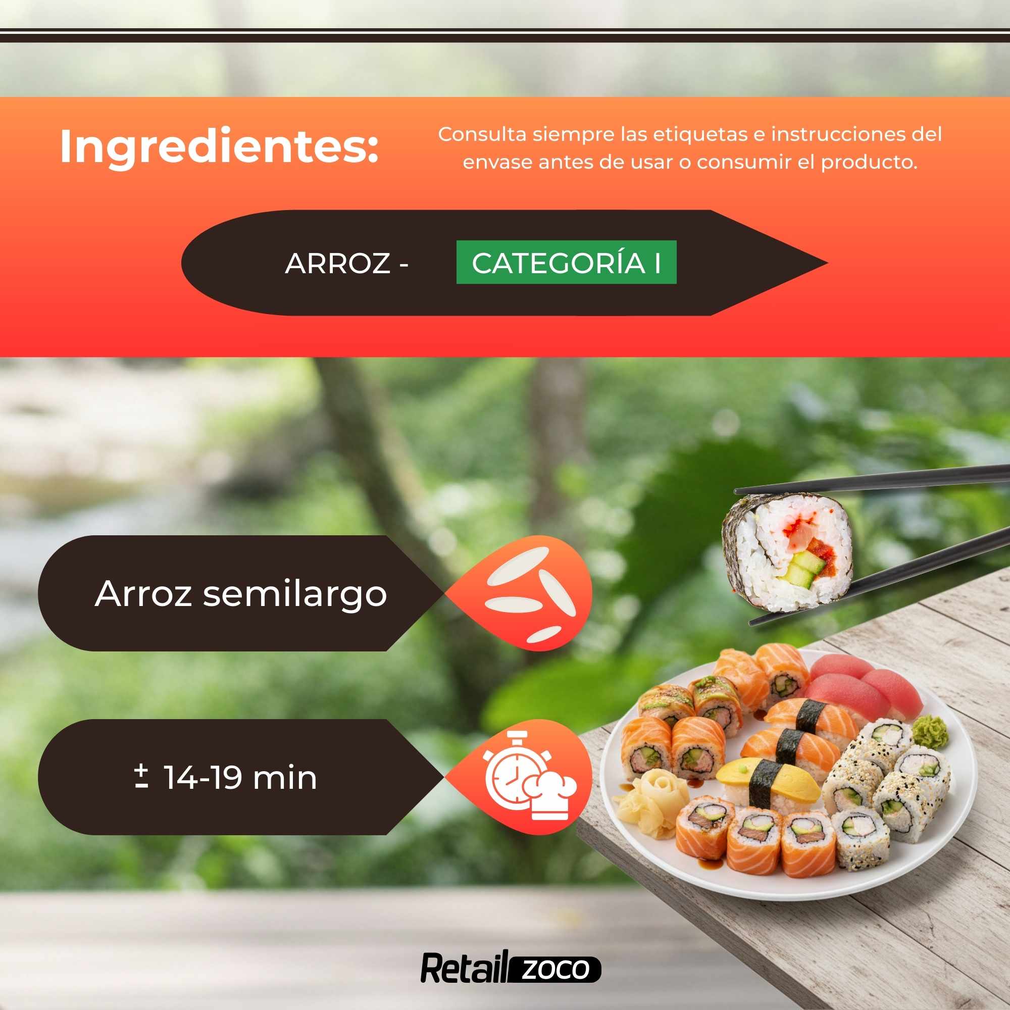 Arroz Sushi Shiro Premium 1 Kg - imagen 3