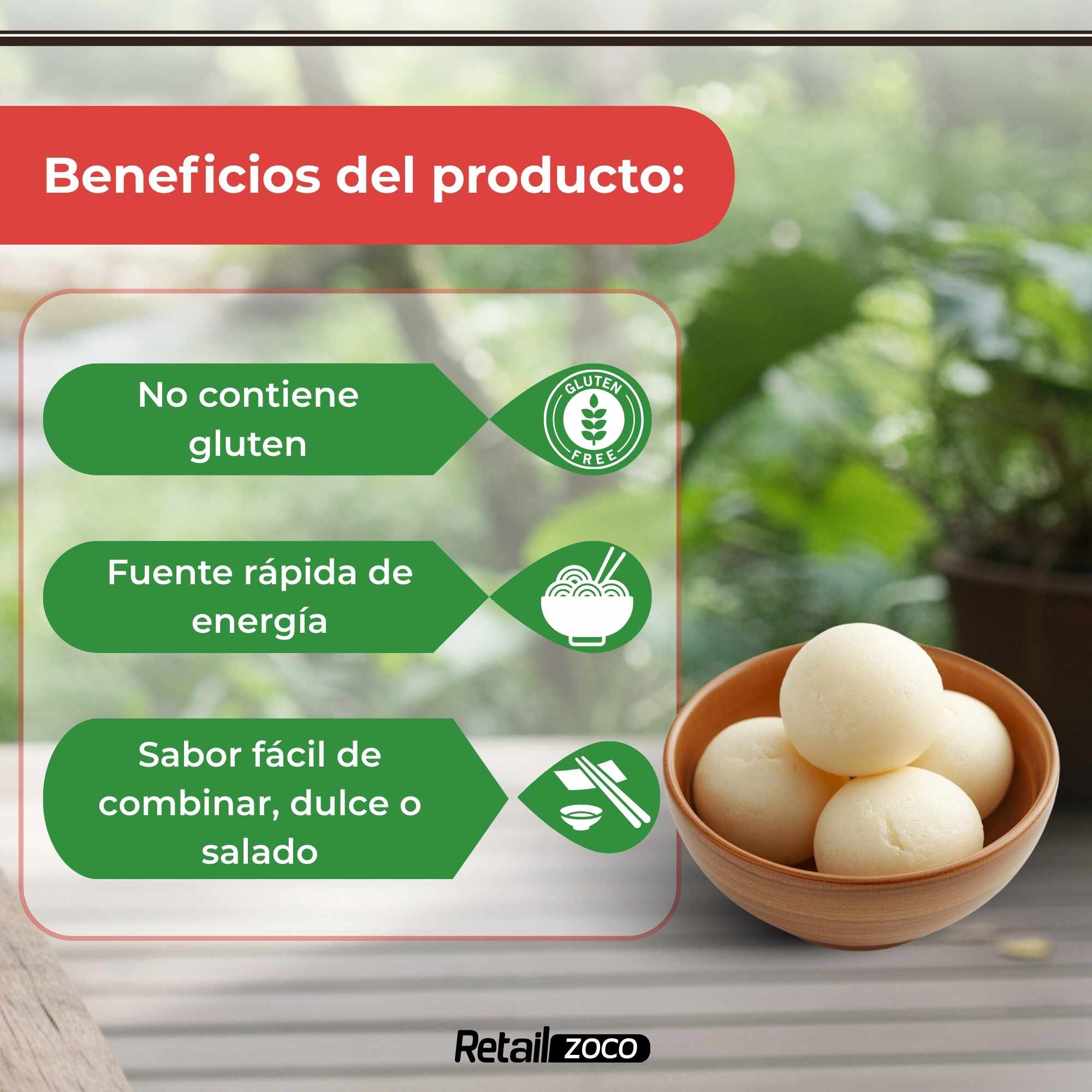 Harina de Arroz Glutinoso 400 g - imagen 3