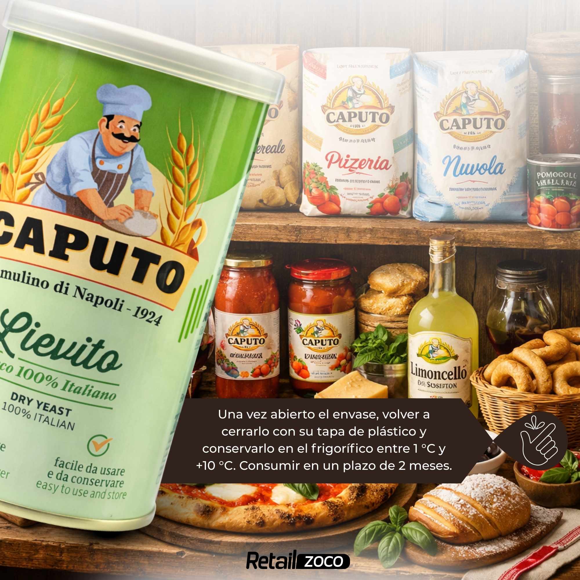 Levadura Italiana Seca 100g Caputo - imagen 6