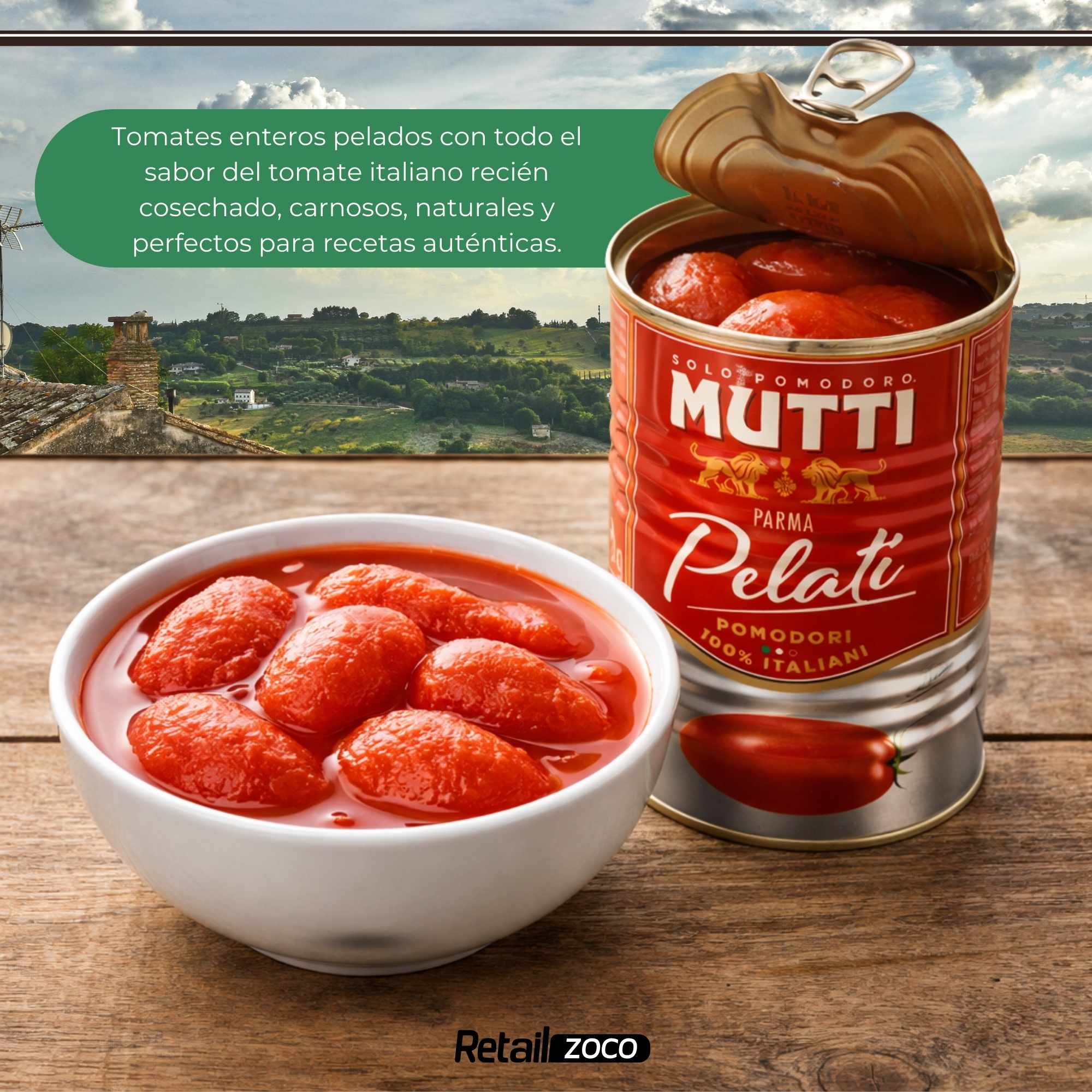 Tomate Pelado Mutti 400g - imagen 5