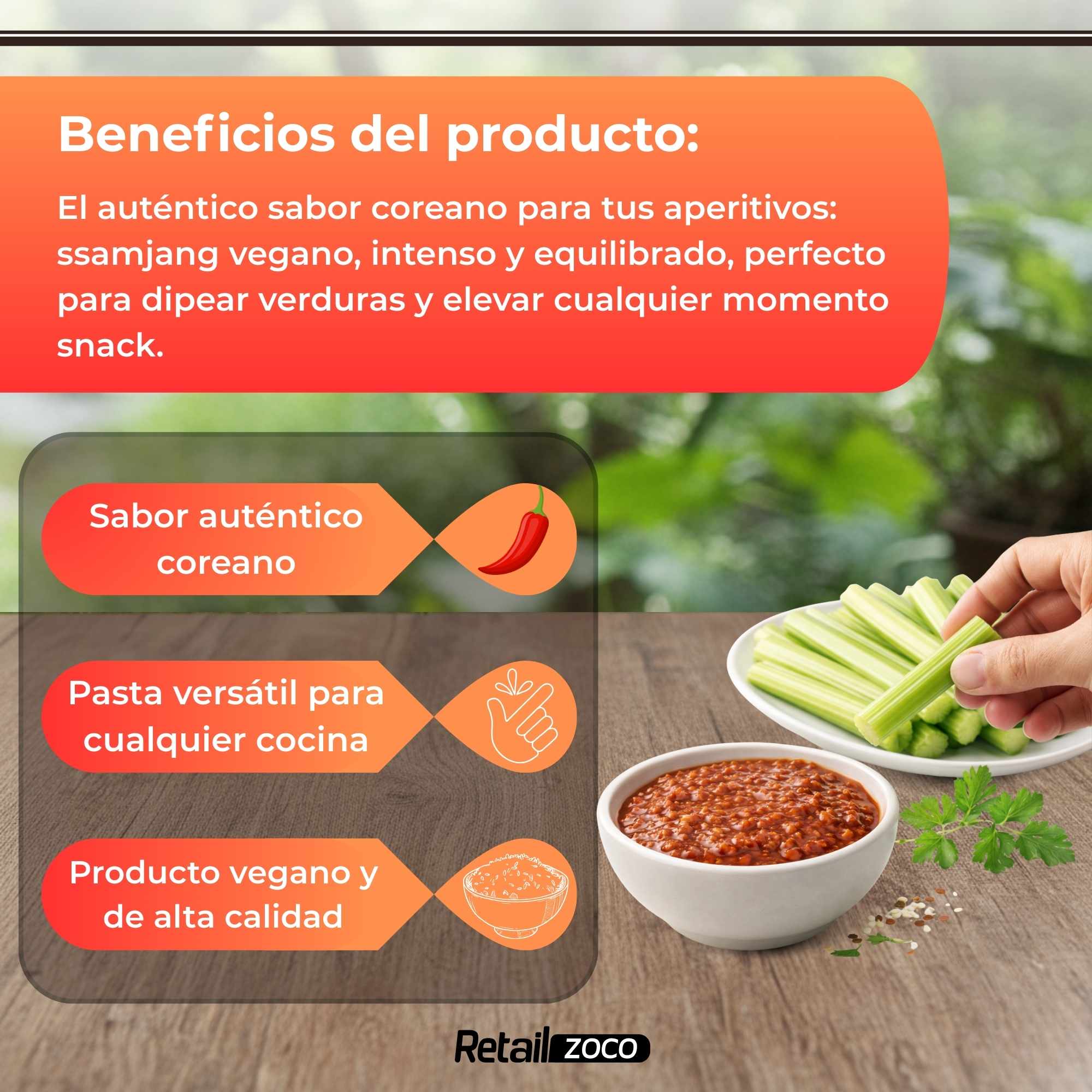 Pasta de Soja Coreana Vegana 500 g - imagen 3