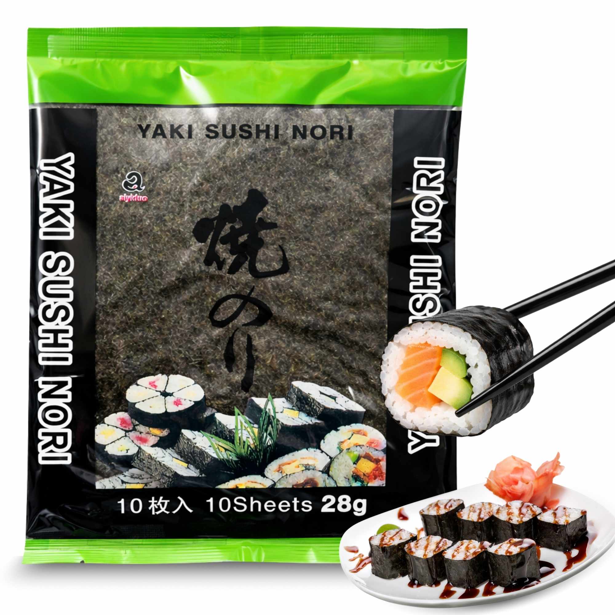 Algas Nori Yakinori sushi 10 hojas 25 gr