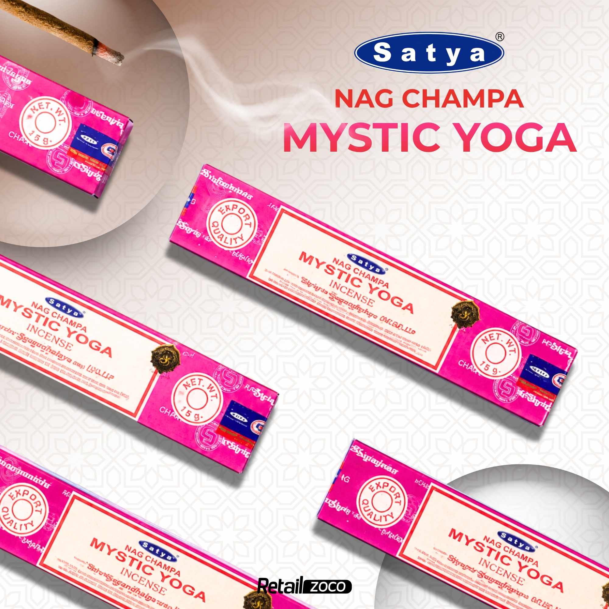Incienso Nag Champa Mystic Yoga Varillas 15 gr - imagen 2