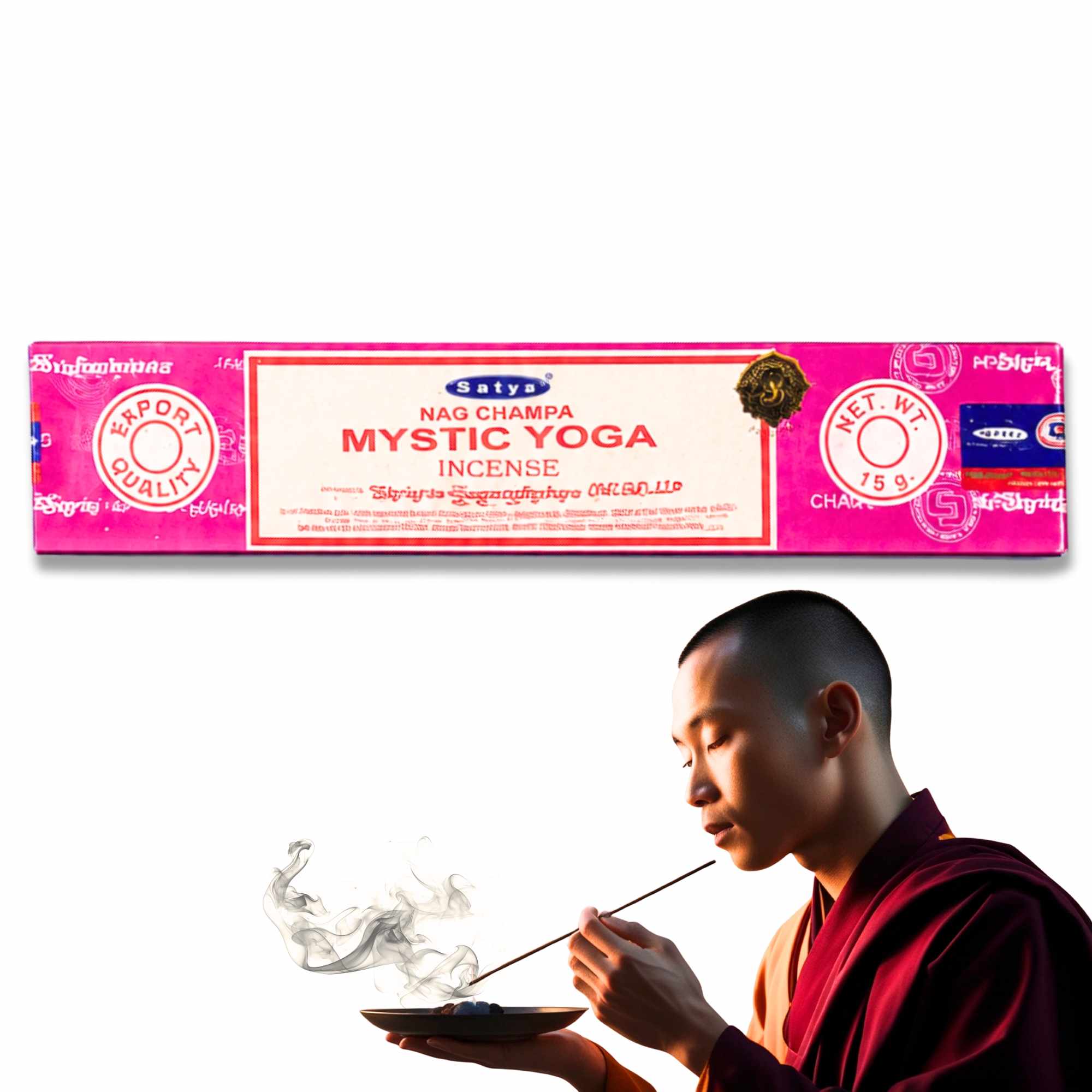 Incienso Nag Champa Mystic Yoga Varillas 15 gr - imagen 1