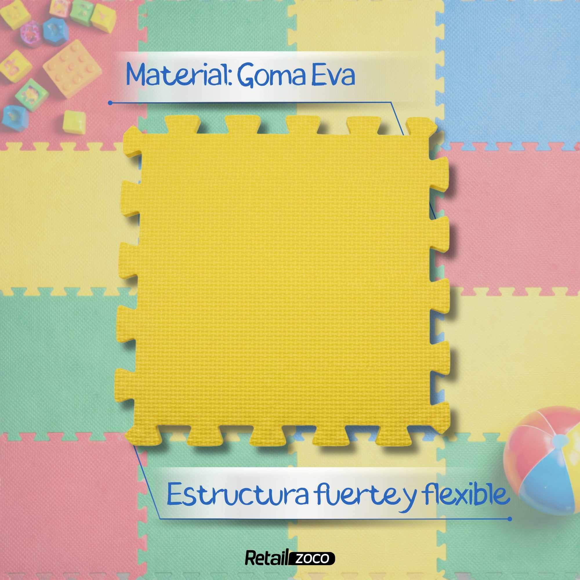 Alfombrilla de espuma EVA para suelo 30x30 cm multicolor 9 unidades - imagen 6