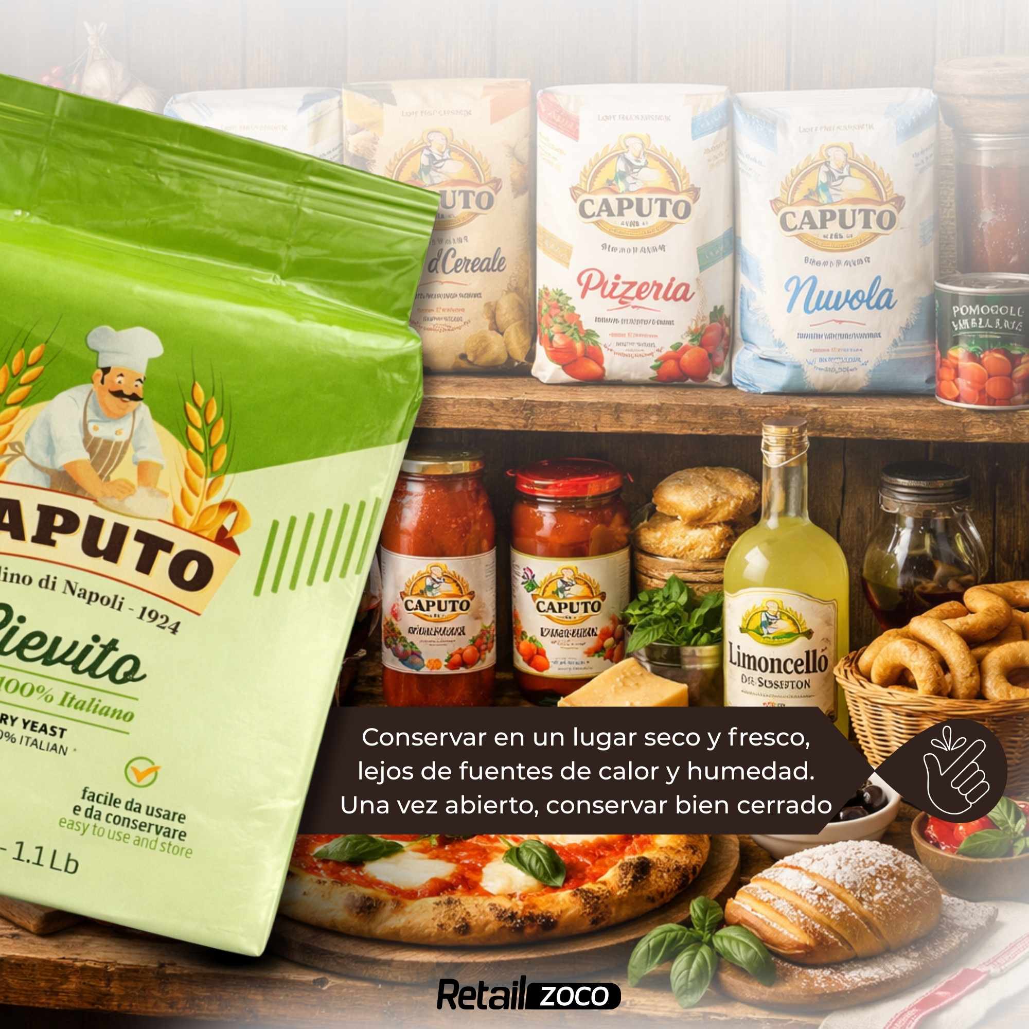 Levadura Italiana Seca 500g Caputo - imagen 6