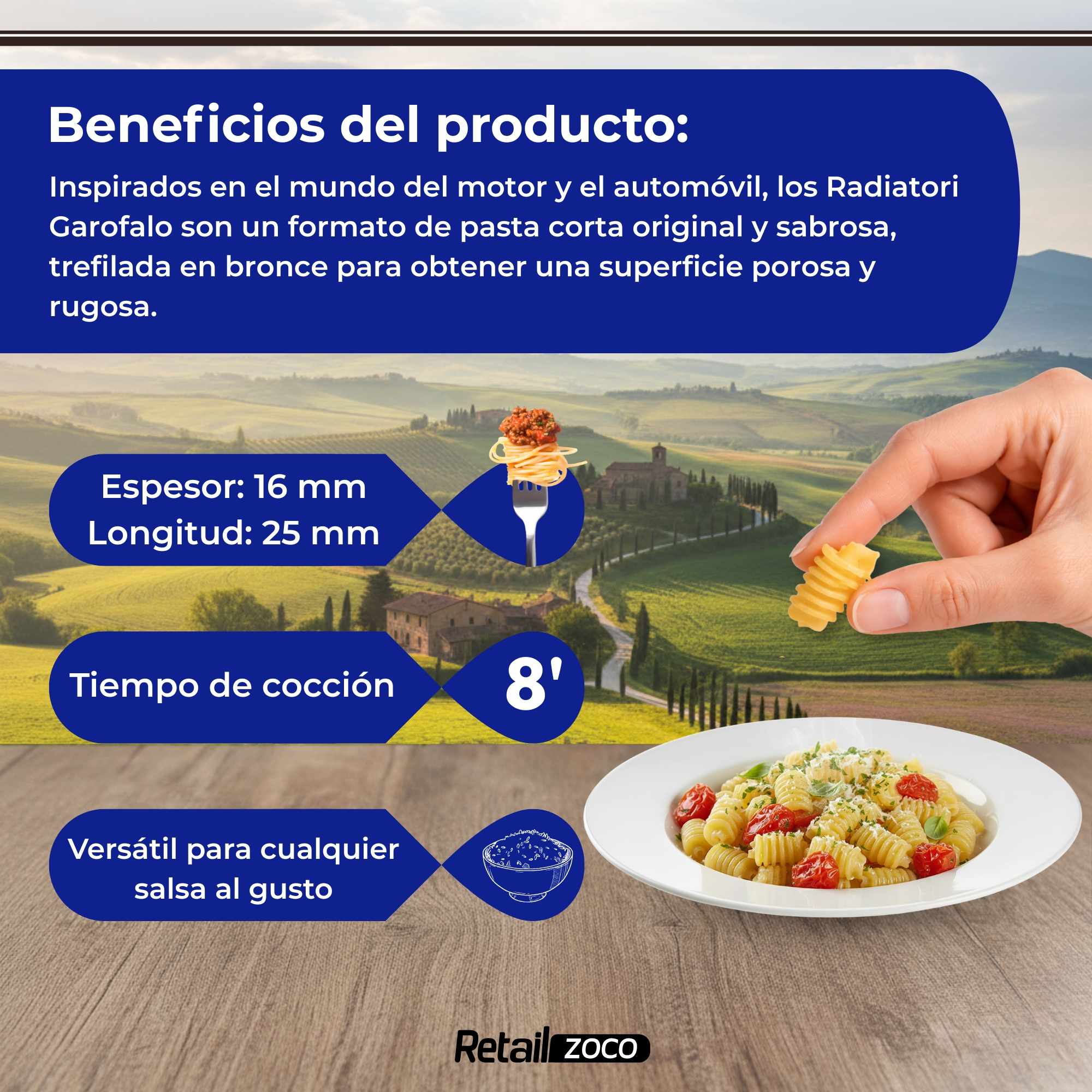 Radiatori Garofalo Pasta nº87 de 500g - imagen 3