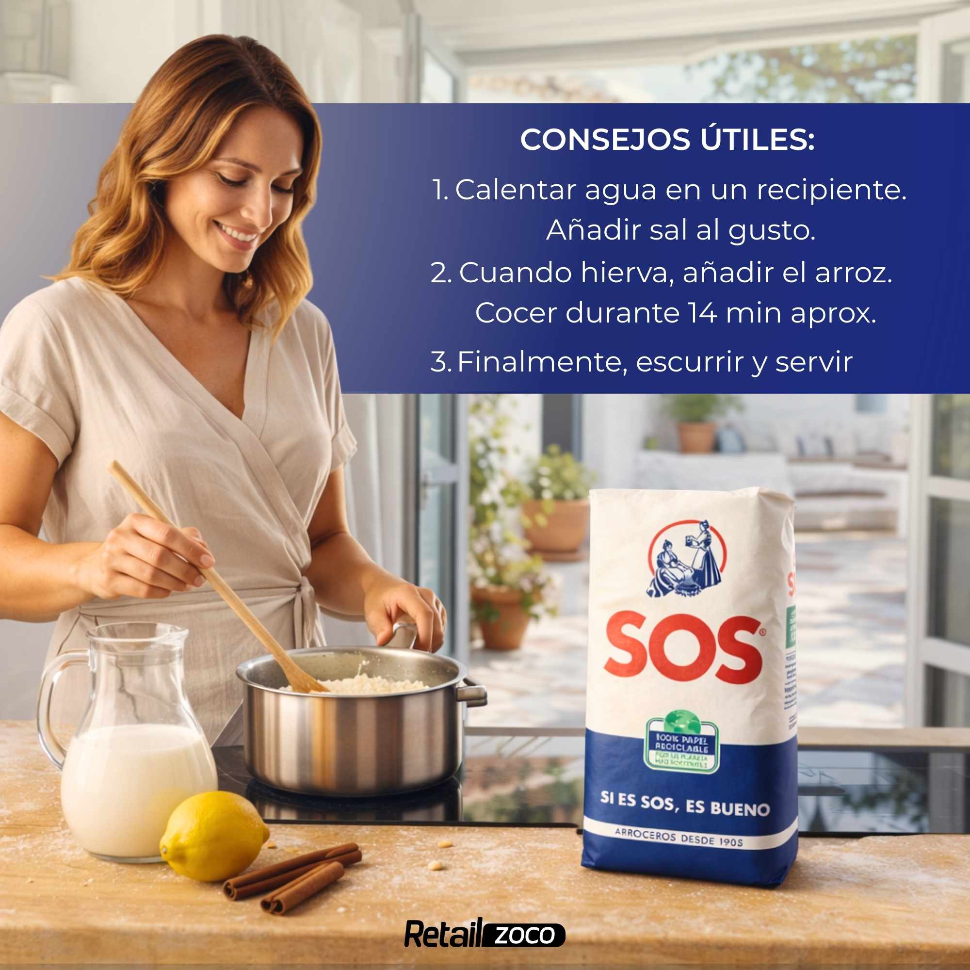 Arroz Redondo clásico SOS de 1 Kg - imagen 5