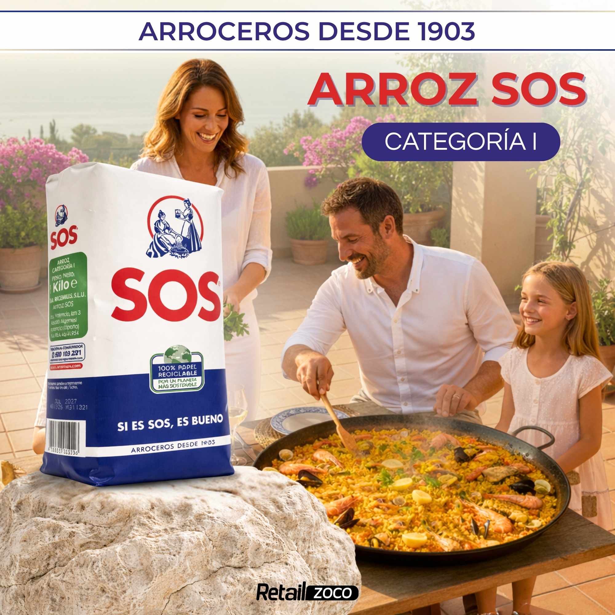 Arroz Redondo clásico SOS de 1 Kg - imagen 2
